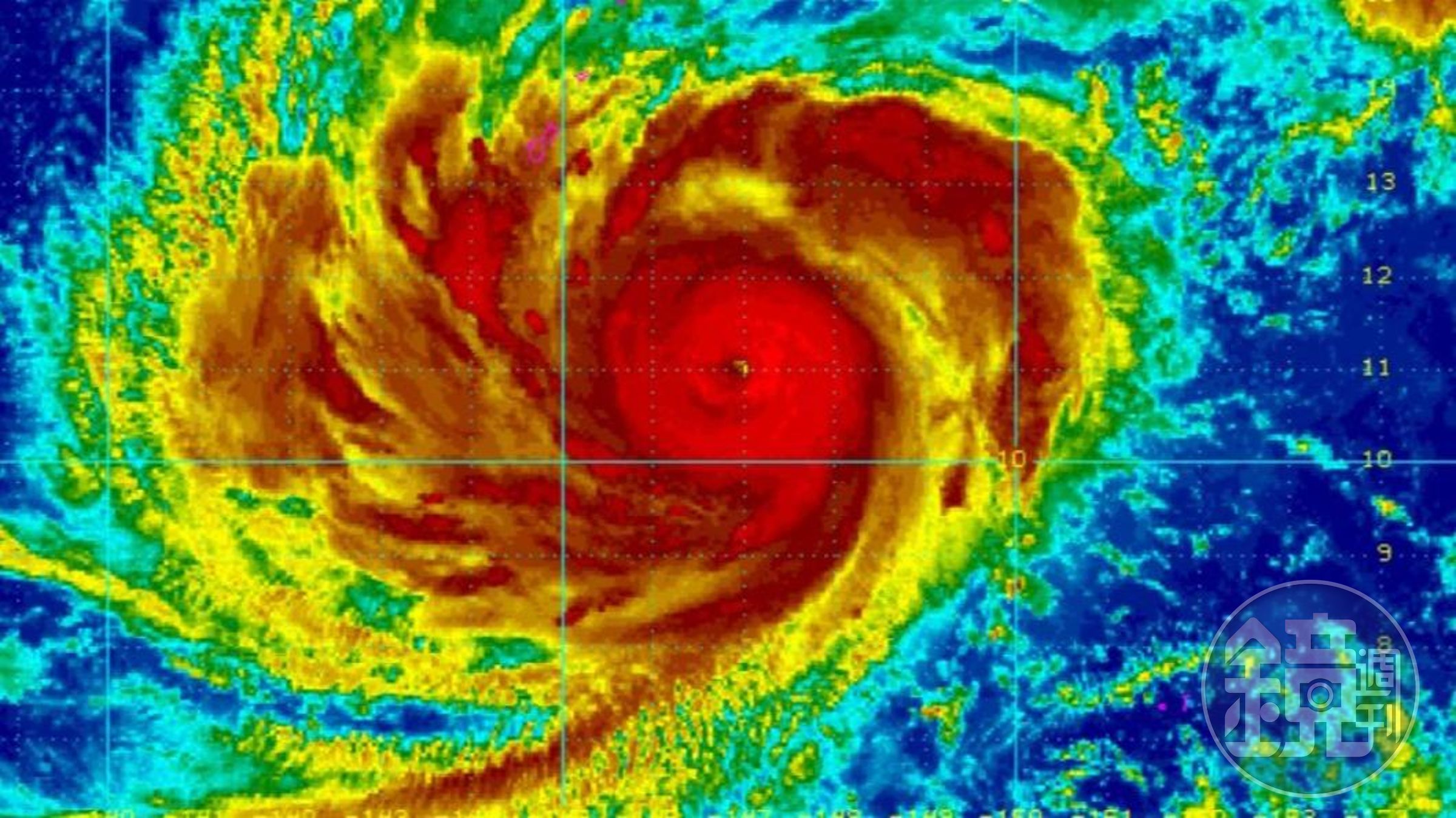 瑪娃來勢洶洶，已生成強颱。（翻攝自NOAA）