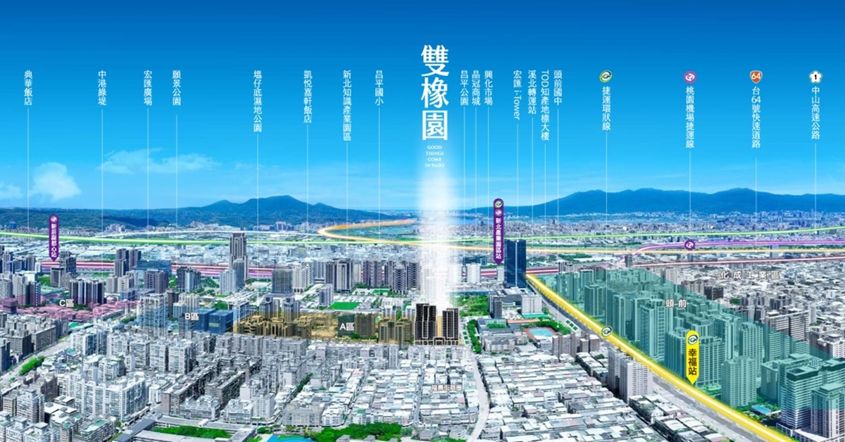 【副都心再起飛特企】新十大建設加持 雙橡園1%極限量釋出引爆市場話題!