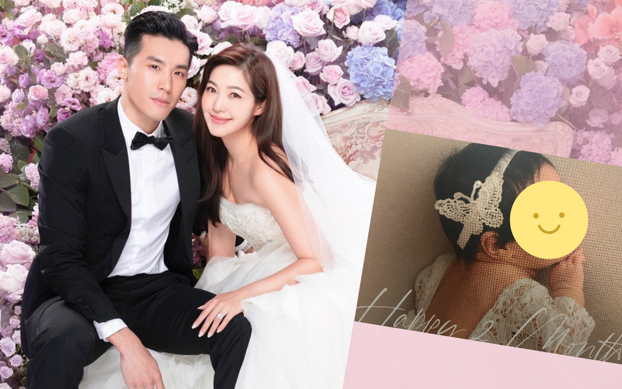 廖曉喬與老公董子淳今年喜迎女兒的誕生。（翻攝自廖曉喬IG）