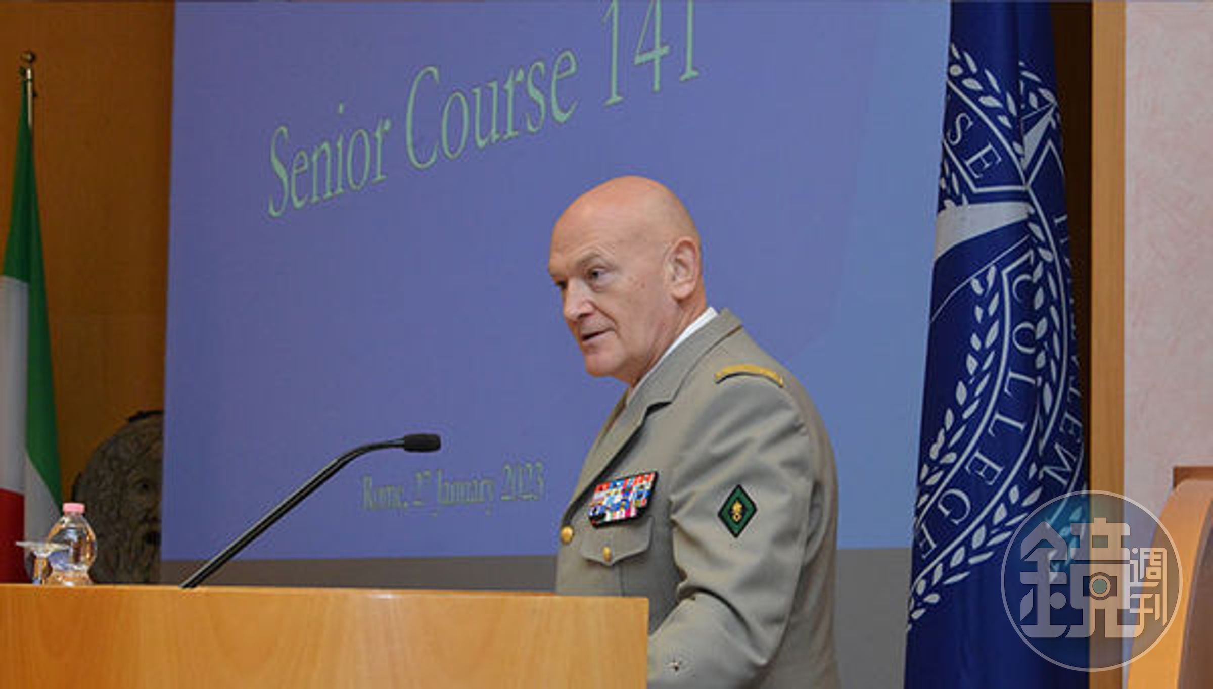 北約防衛學院校長里提曼中將3月底祕密訪問台灣,獲軍方人士證實。(翻攝自臉書@NATO Defense College)