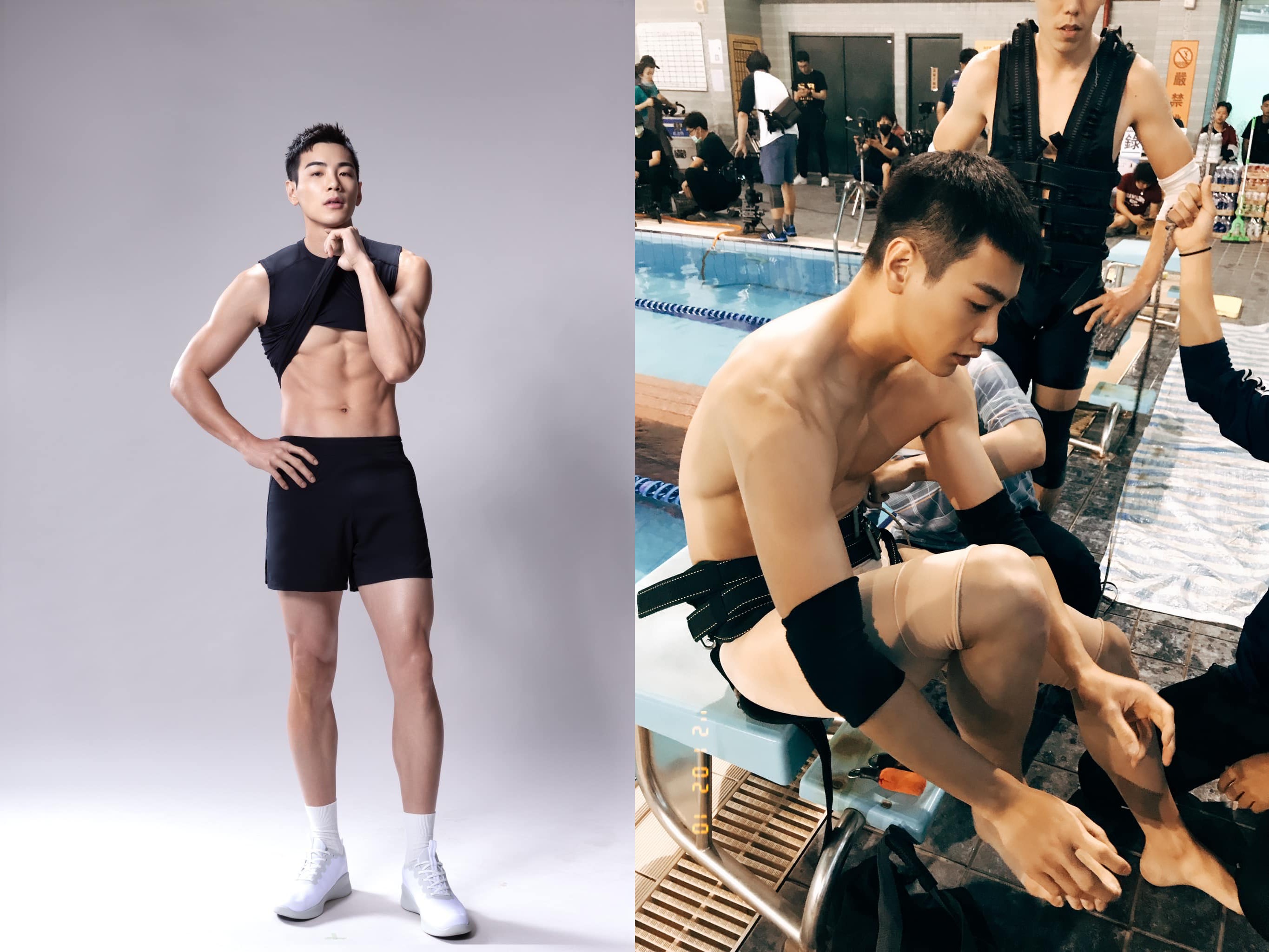 禾浩辰身材壯，在海島旅遊時曾有兩度一夜情。（翻攝自禾浩辰臉書）