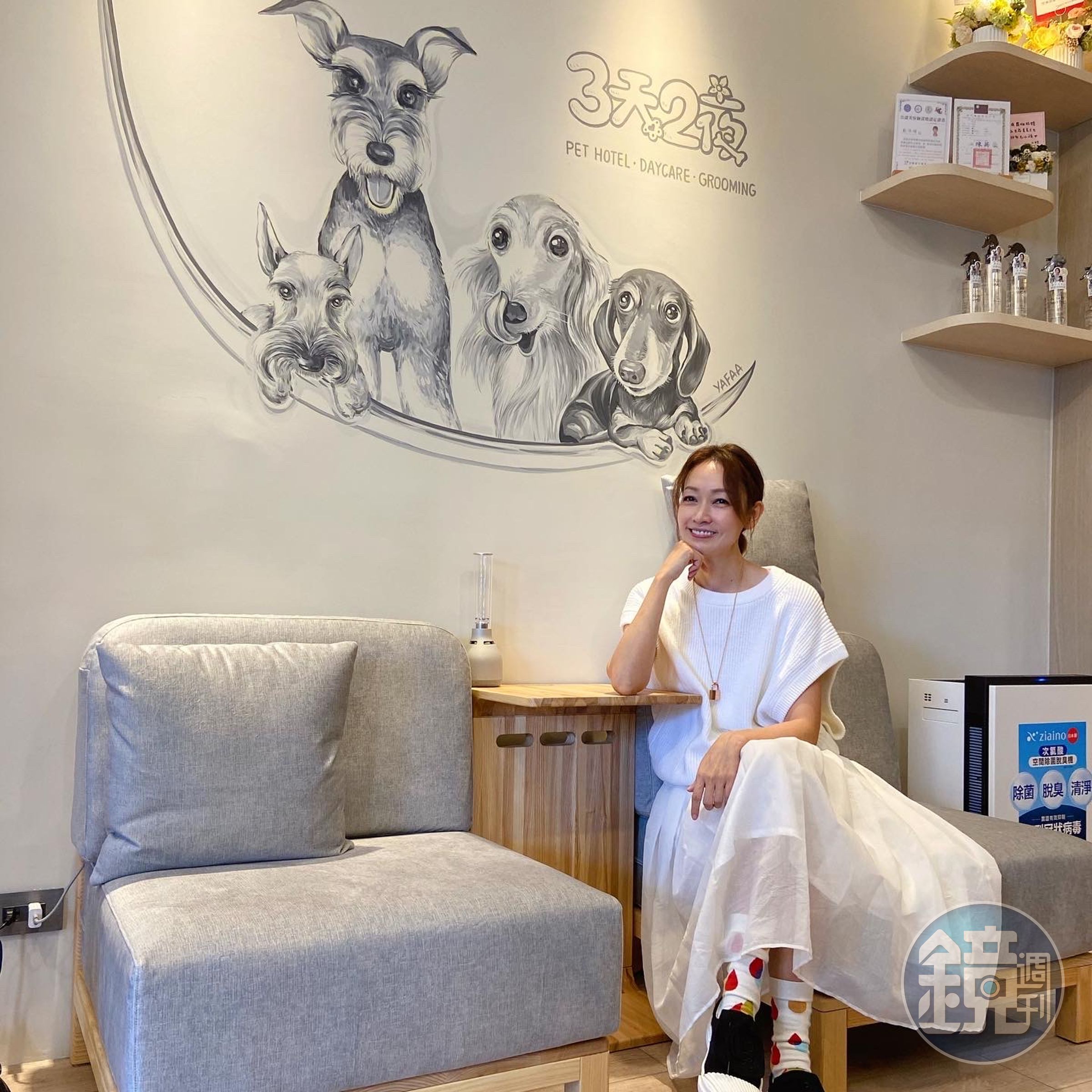 潘慧如開寵物旅館半年仍在虧損中。(球狀星團提供)