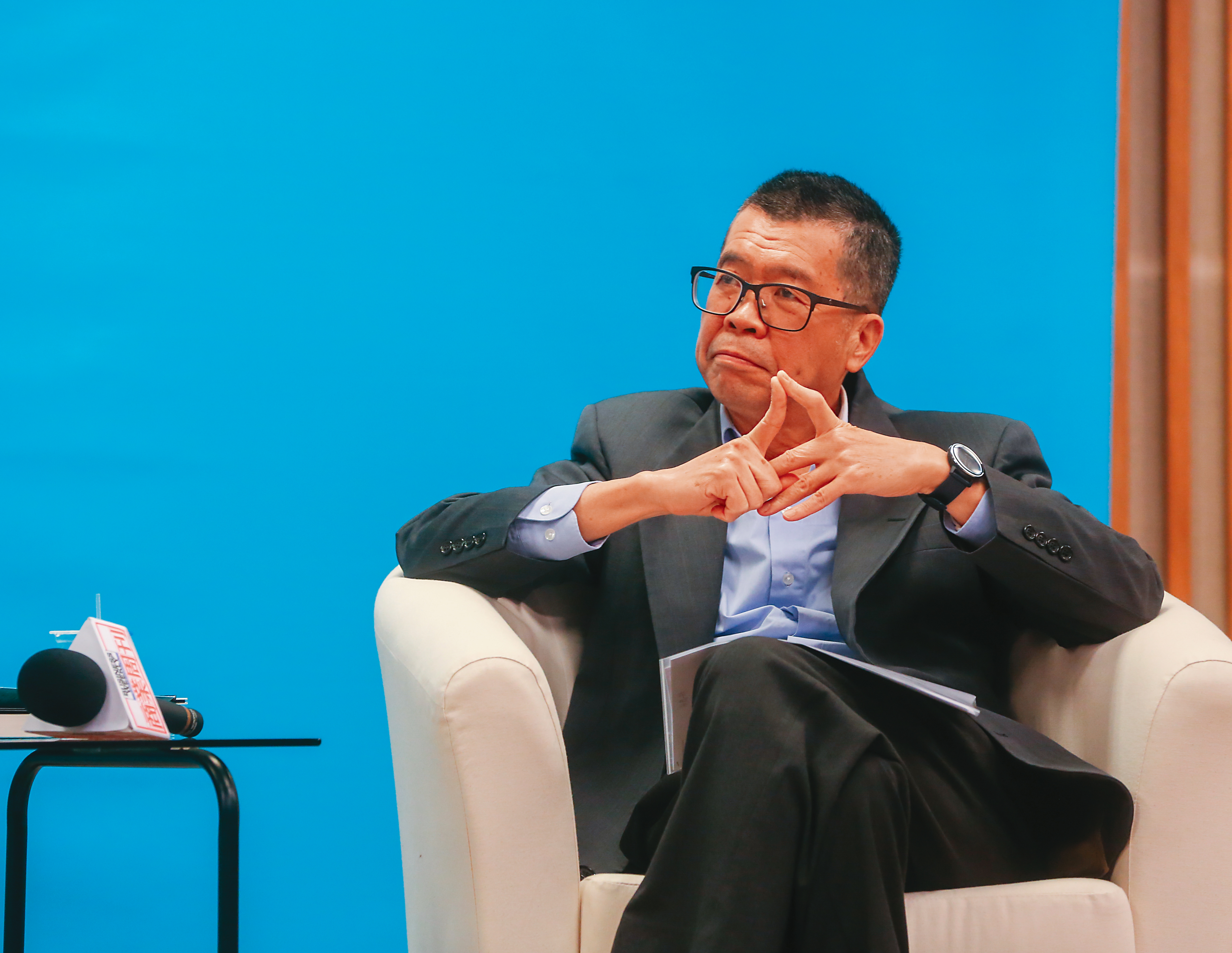 安卓手機大衰退，聯發科也擋不住市場萎縮的衝擊，4月營收284億元，比起去年同期更減少46.1%，圖為聯發科董事長蔡明介。