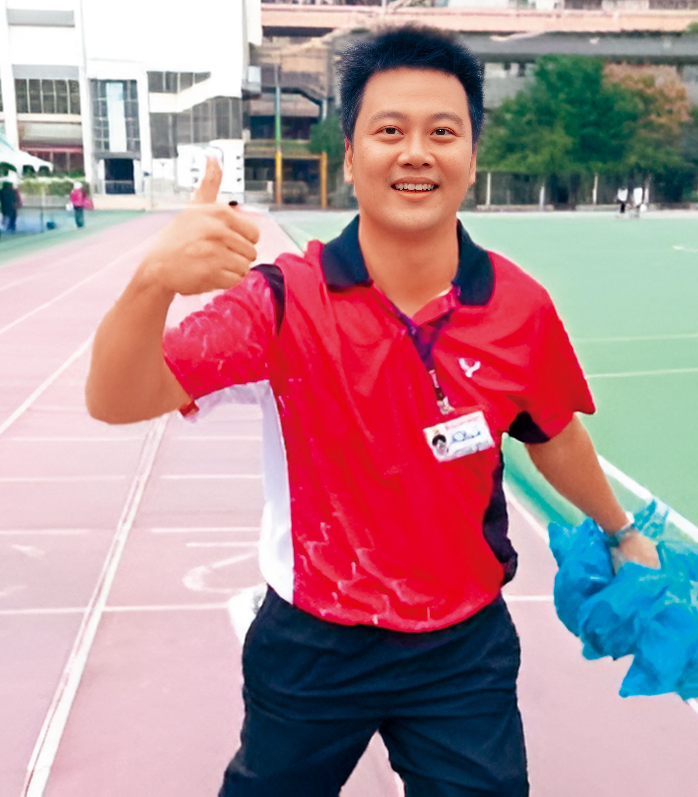 去年8月，吳承恩轉任長春國小總務主任，目前準備參加校長甄選。（翻攝吳承恩臉書）