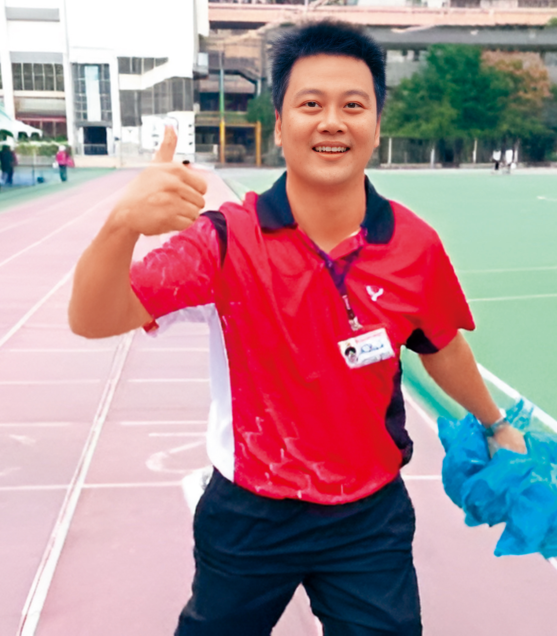 去年8月,吳承恩轉任長春國小總務主任,目前準備參加校長甄選。(翻攝吳承恩臉書)