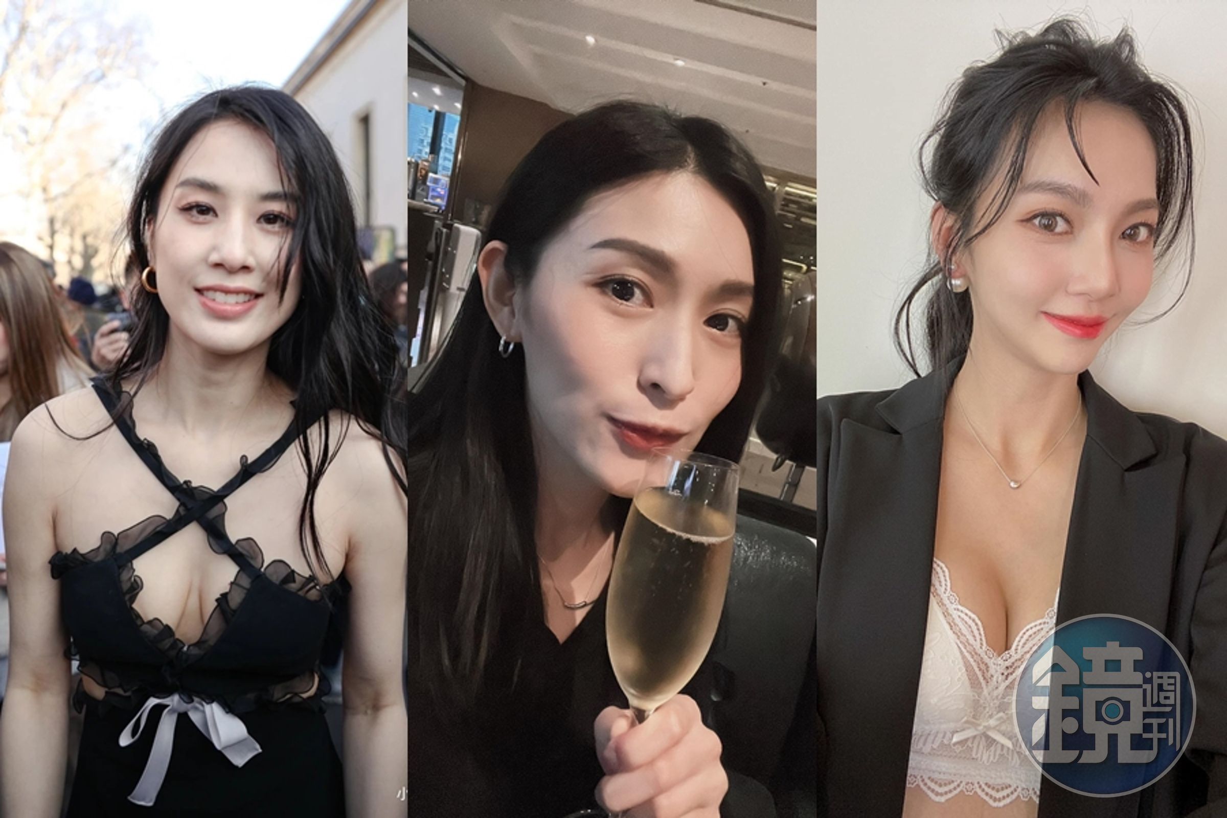黃聖依（左起）、管罄、莉婭都曾被爆介入他人婚姻當小三。（翻攝自黃聖依微博、管罄臉書、莉婭臉書）