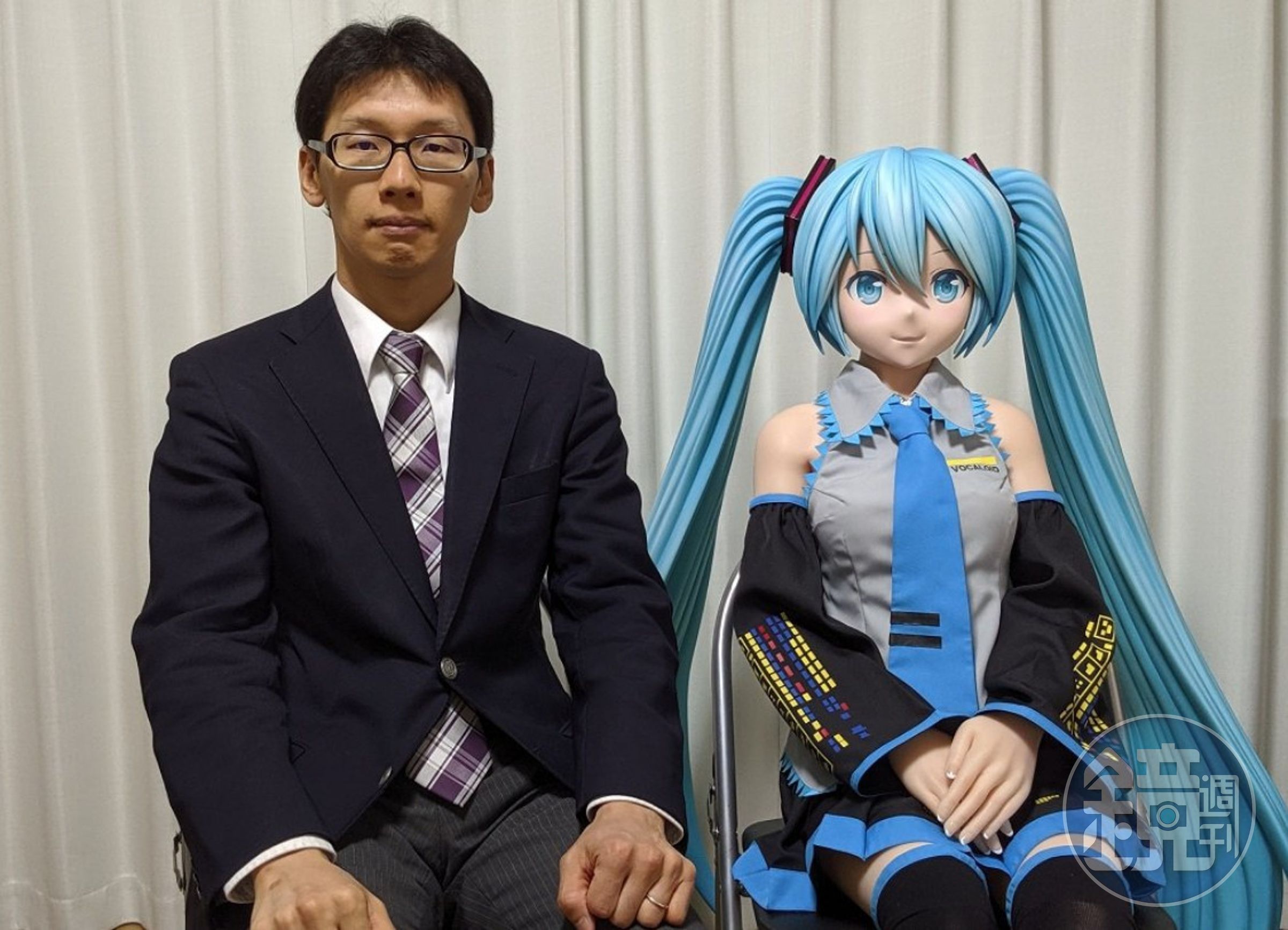 近藤顯彥與初音結婚，常在社群公布與初音的生活照。（翻攝推特@akihikokondosk）