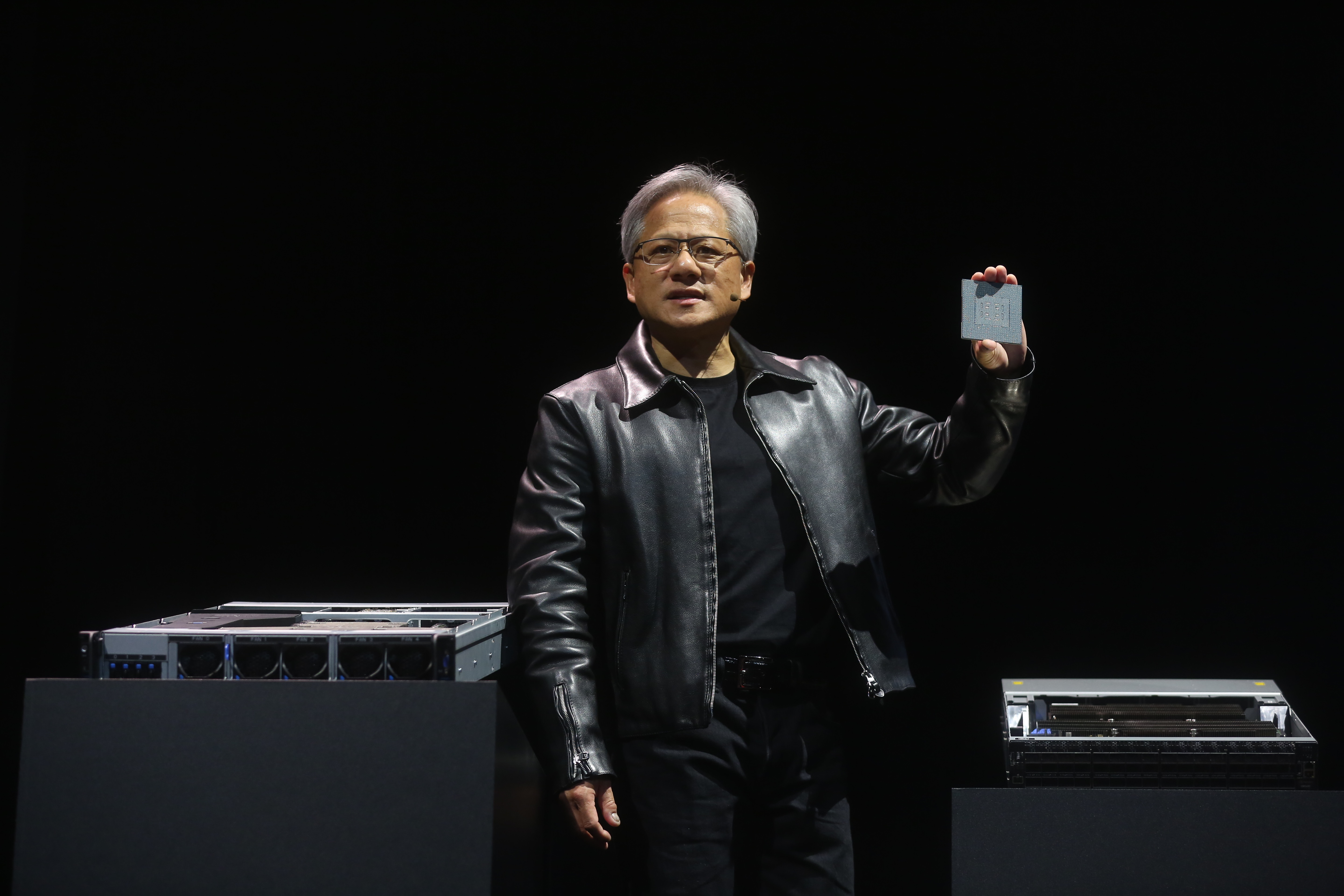 兆元AI教父輝達執行長黃仁勳，出席台北國際電腦展主題演說。