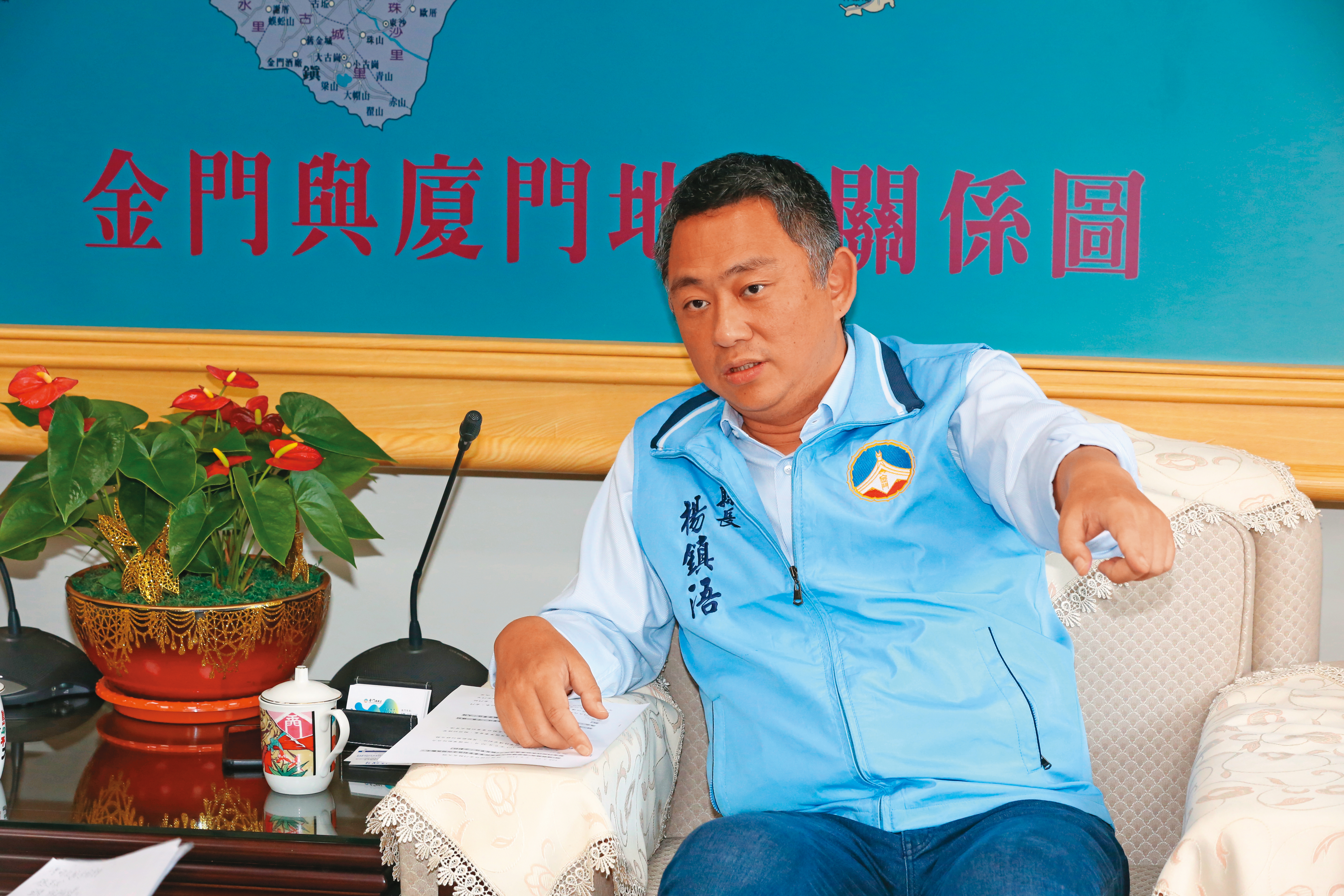 前金門縣長楊鎮浯(圖)內定代表北市府官股角色,出任北農公司董事長。