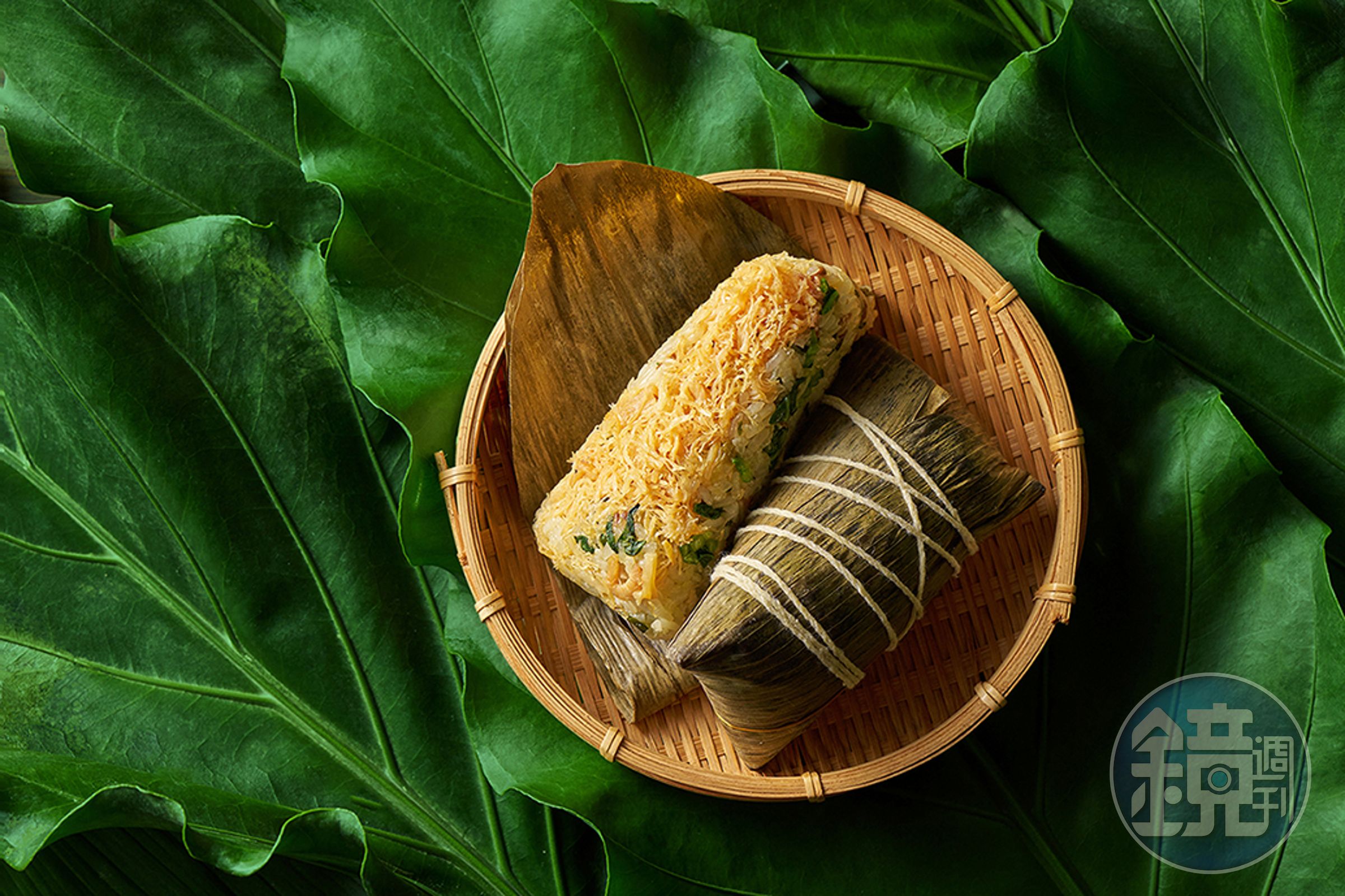 沿用上海菜飯做法，推出「干貝滬杭菜飯粽」。（台北美福大飯店提供）
