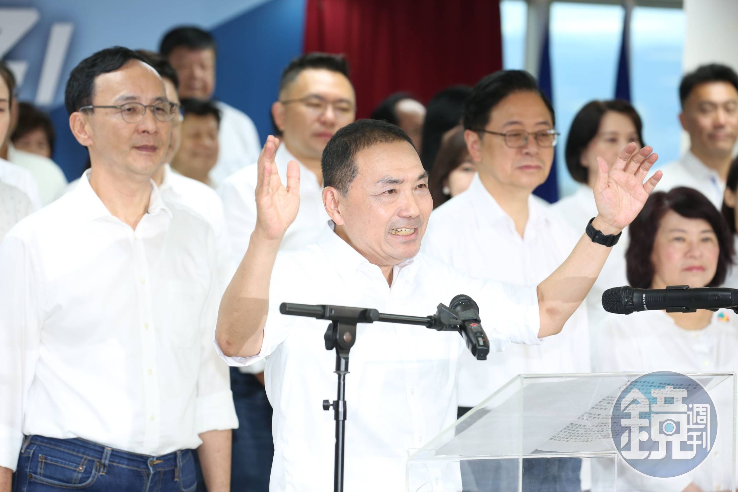 《美麗島電子報》公布最新民調,國民黨侯友宜(圖)支持度跌破20%,反被民眾黨柯文哲超車了。(本刊資料照)