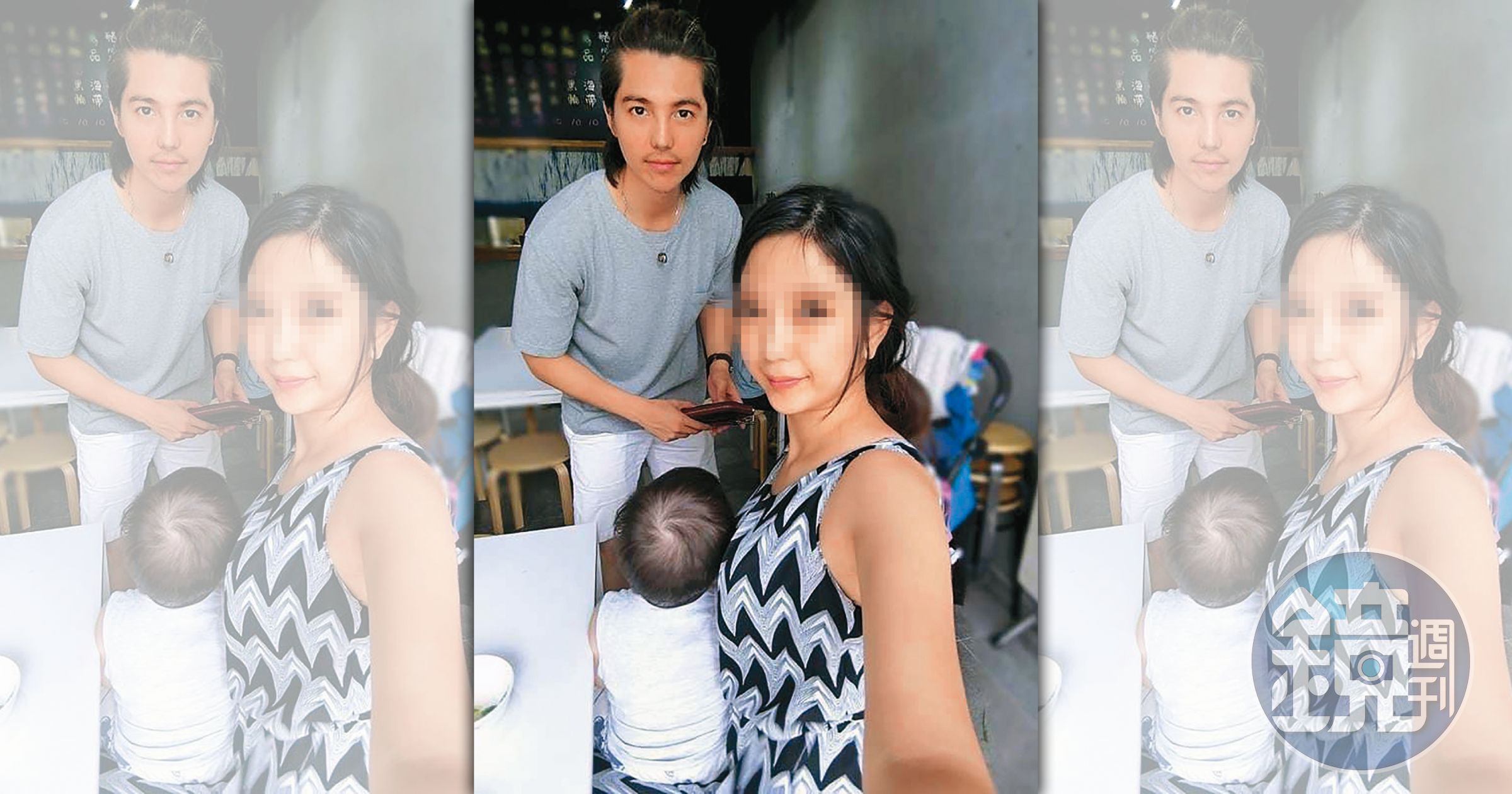 曬恩愛多年的口罩男（左）和老婆樂兒（右）的11年婚姻生變，更驚傳有第三者出現。（翻攝自Dcard）