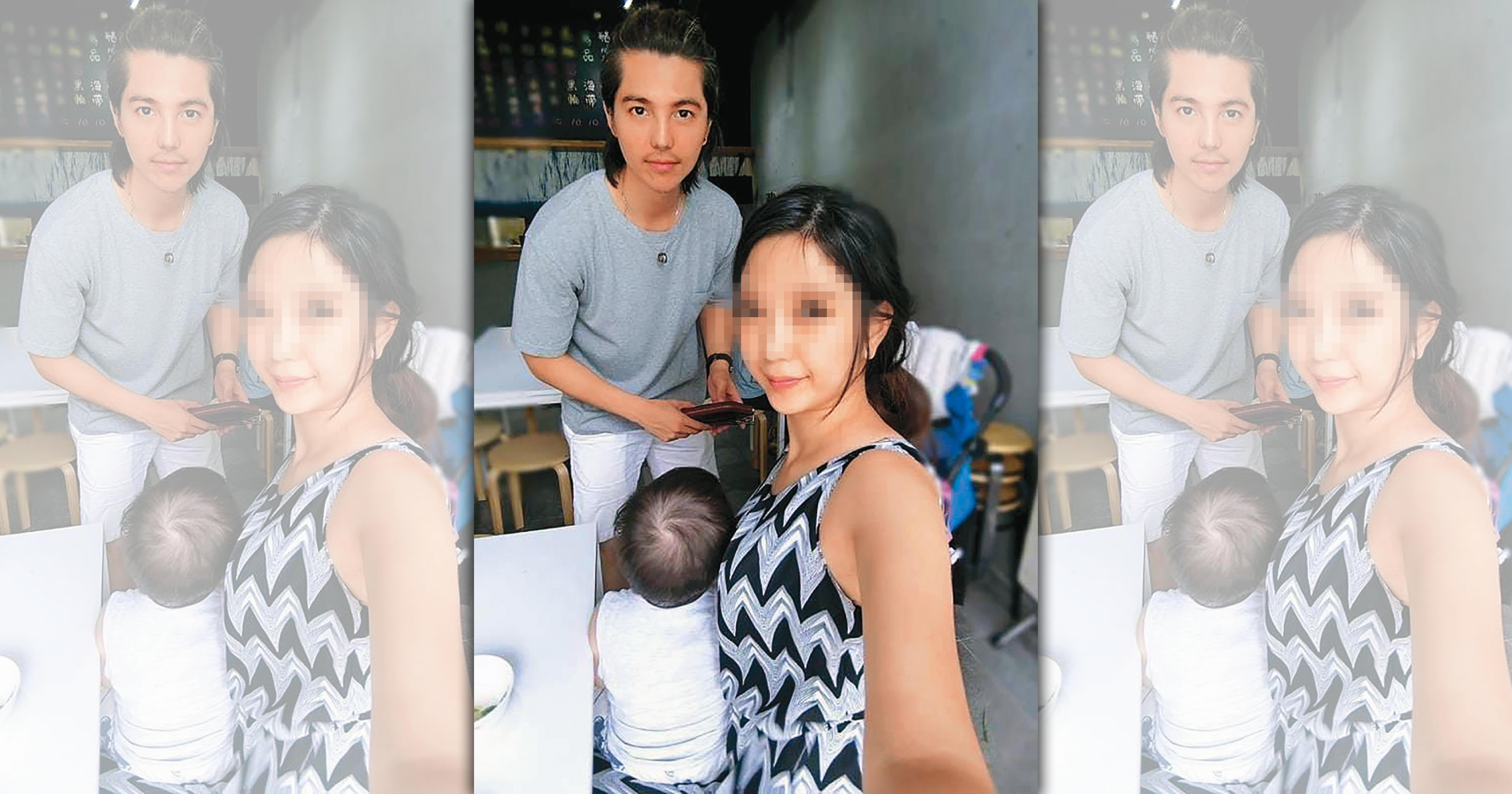 曬恩愛多年的口罩男（左）和老婆樂兒（右）的11年婚姻生變，更驚傳有第三者出現。（翻攝自Dcard）