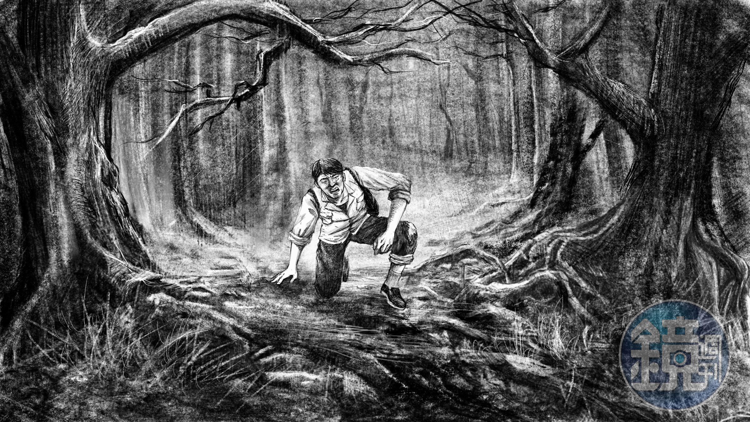 影片藉由畫家吳識鴻繪製的動畫轉譯李喬作品。(陳麗貴導演提供)