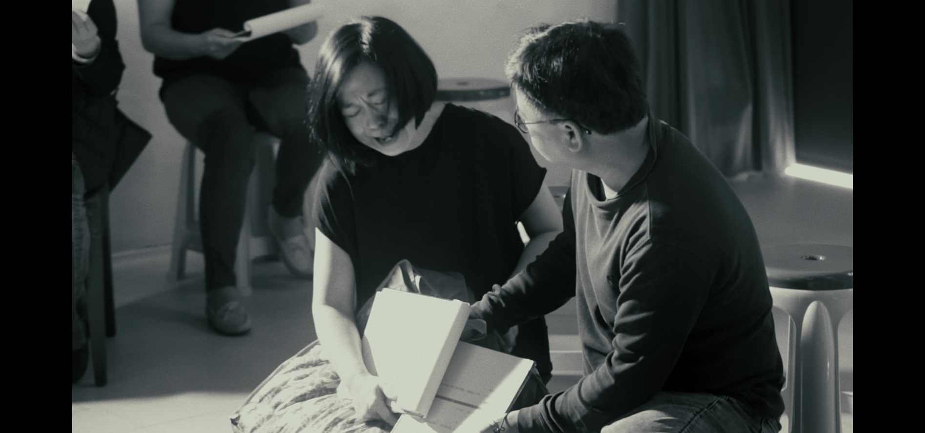 以讀劇方式重現李喬短篇小說《阿爸个新被》。(陳麗貴導演提供)