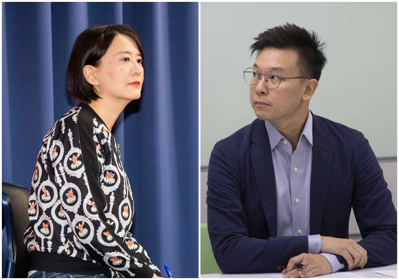 林飛帆（右）擬角逐台北市第3選區立委，可能將對決該區國民黨現任立委王鴻薇（左）。（合成照，本刊資料照）