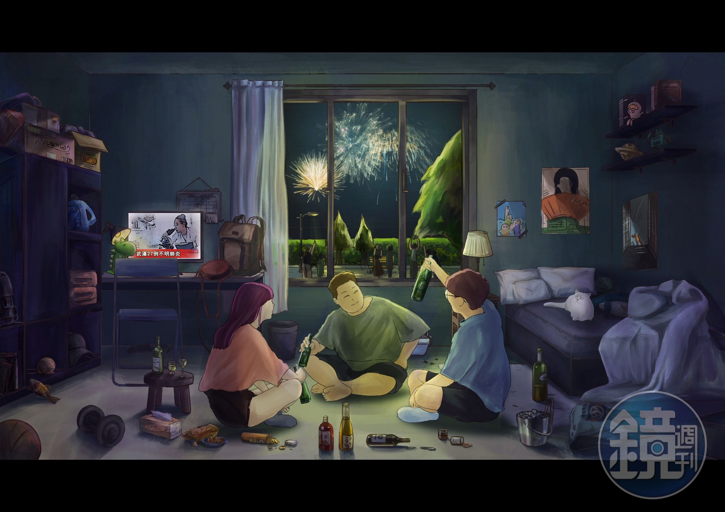 動畫作品《As Time Goes By》緊扣新冠肺炎疫情造成的社會變化與影響。(公視提供)