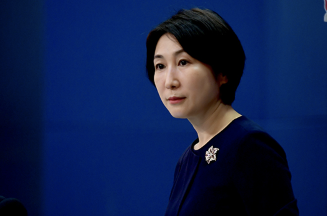 中國外交部發言人毛寧回應中印記者簽證相關問題。（翻攝中國外交部官網）