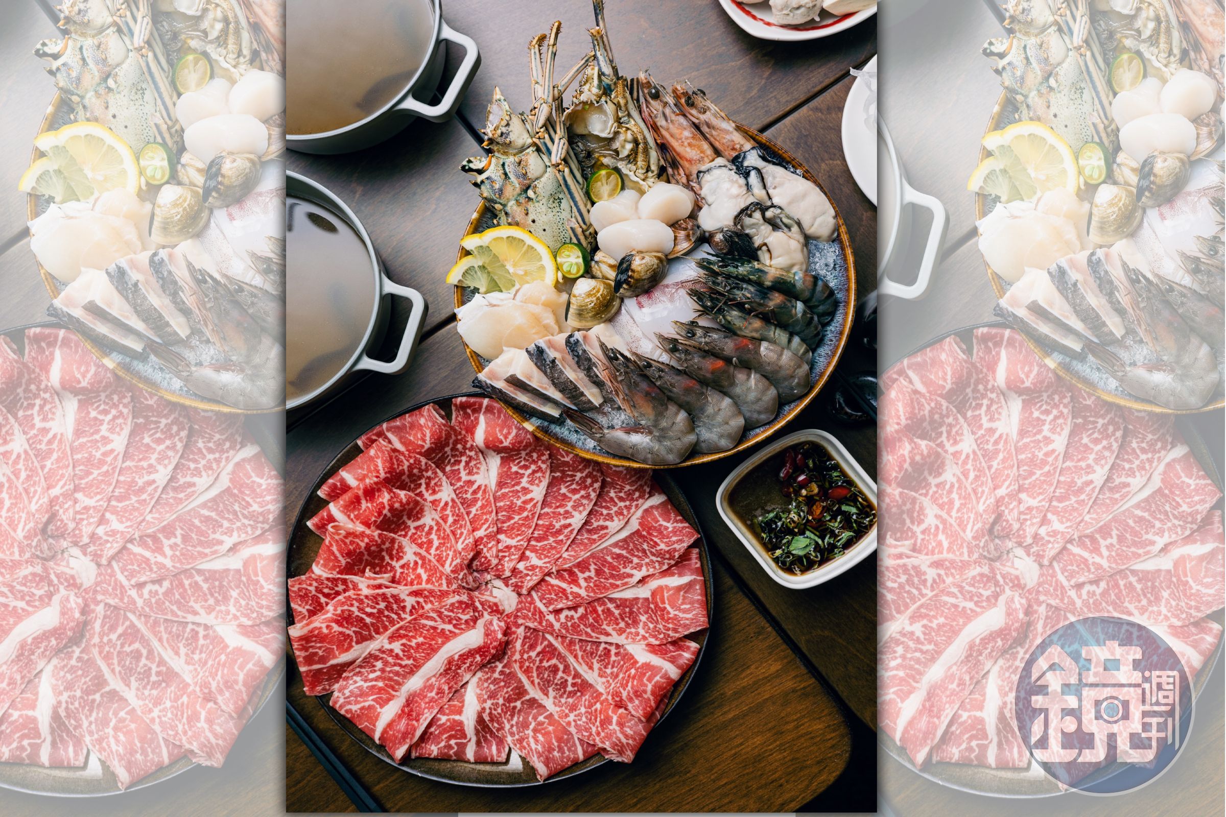疫情過後,「肉大人」再次在台北東區再度開張,依舊端出讓人回味的湯頭與高品質的海鮮肉品,價格卻下調了。(肉大人提供)