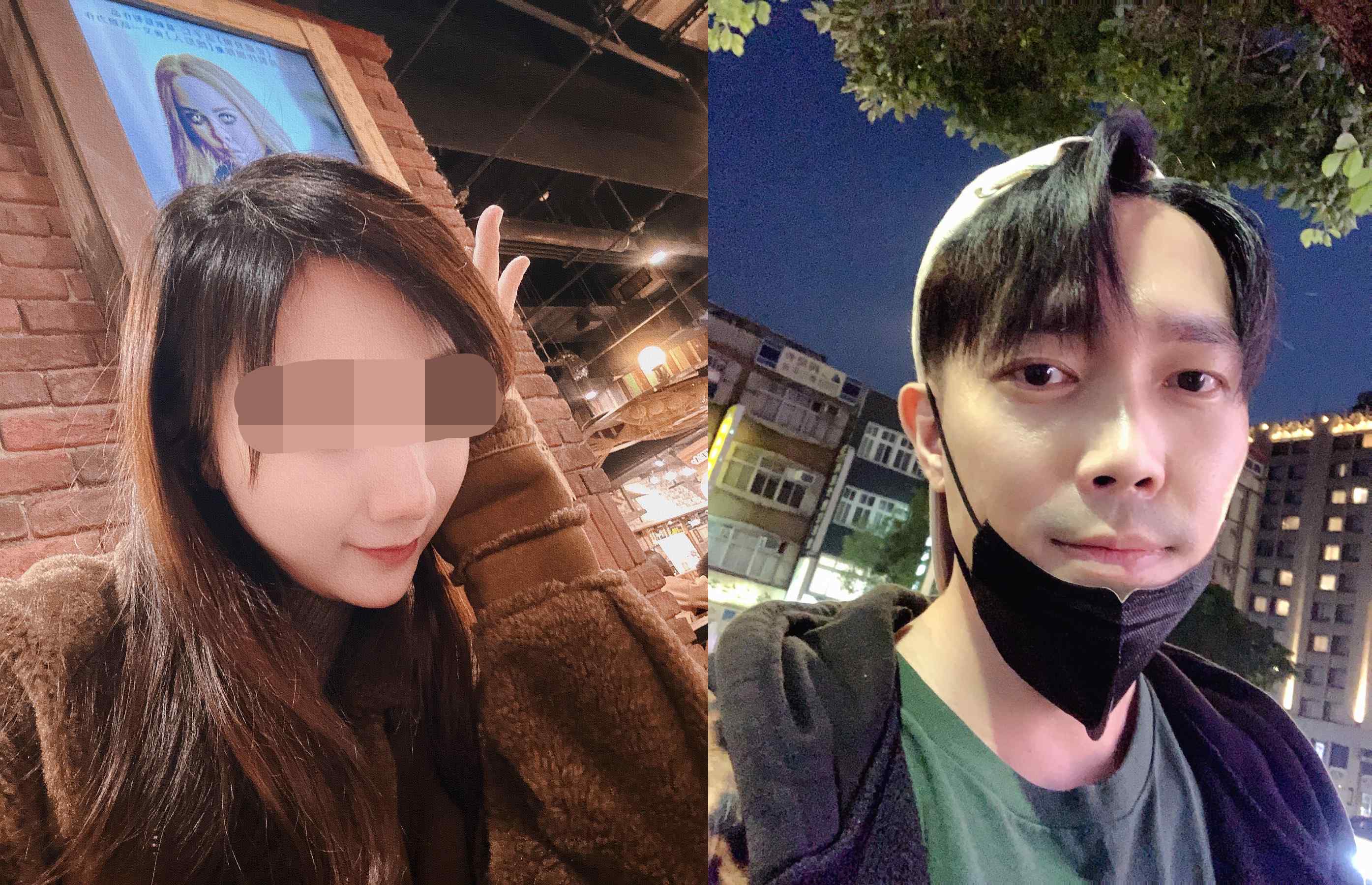 許仁杰（右）與前妻離婚之後，他慘遭前妻乾哥、乾嫂、閨密群起幹譙。（翻攝臉書）