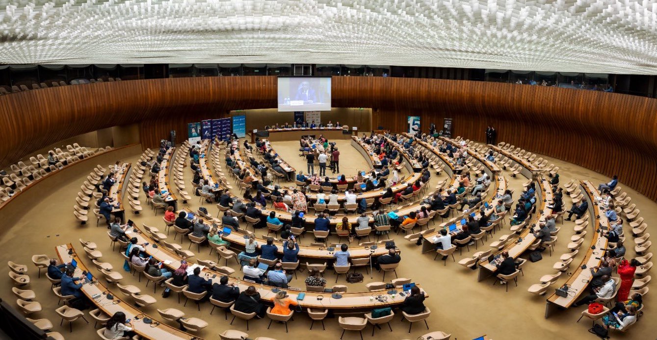 第76屆世界衛生大會於30日閉幕。（翻攝@WHO推特）