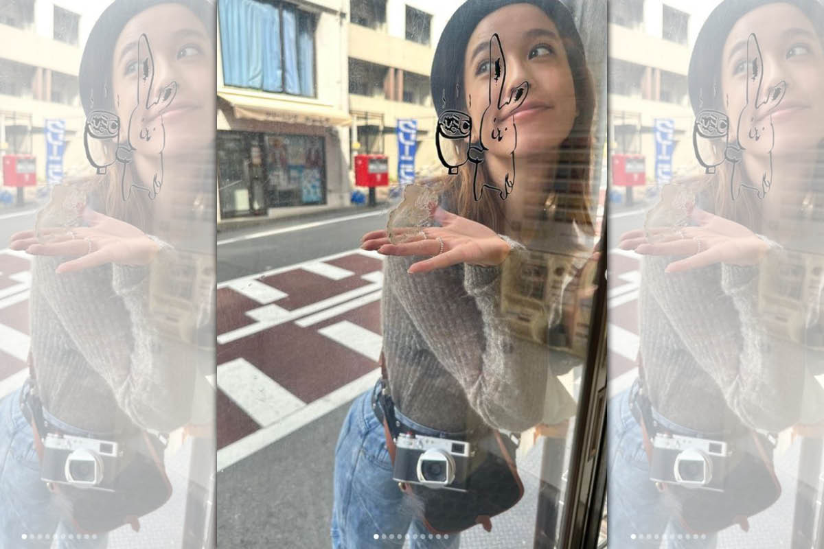 陳庭妮日本旅遊外洩美照。（翻攝自陳庭妮IG）