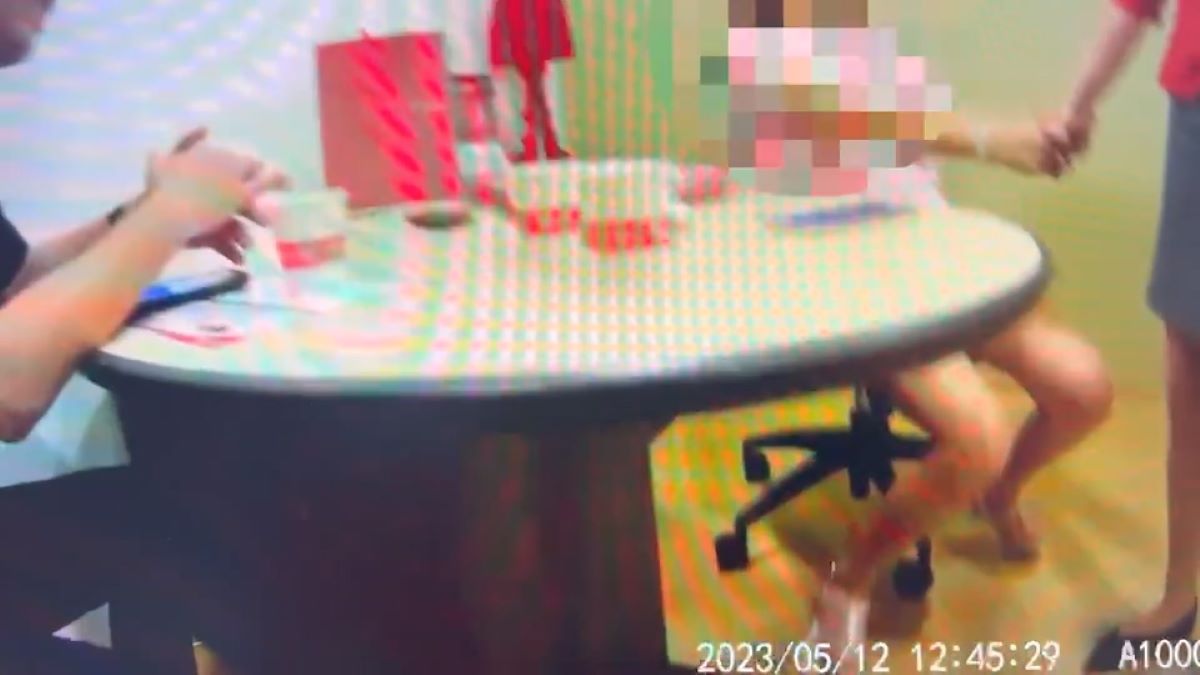 王姓婦人感謝行員即時發覺與員警阻擋，才能挽救財產方面的損失。（翻攝畫面）