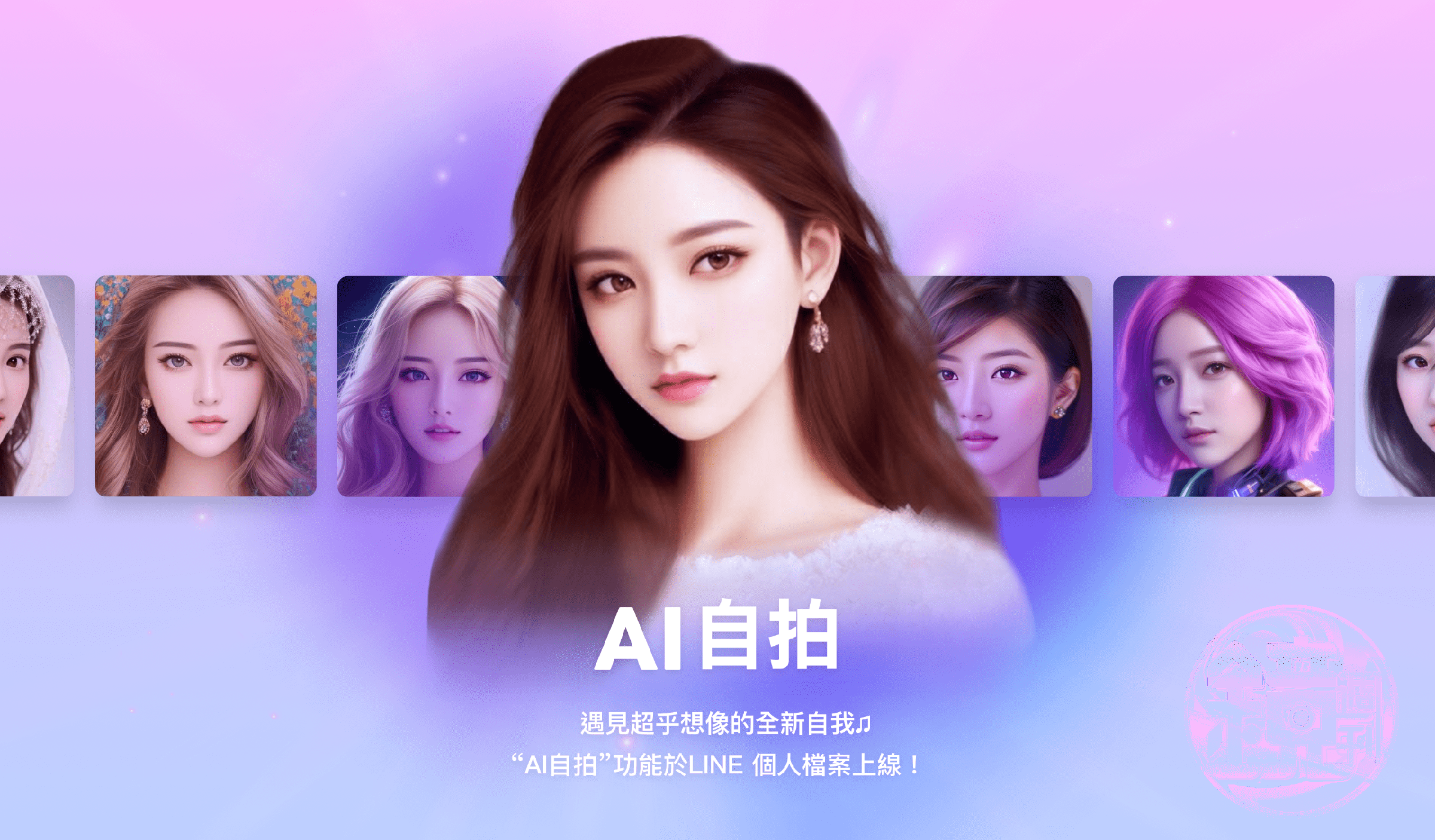 LINE宣布推出「AI 自拍」功能。（LINE提供）