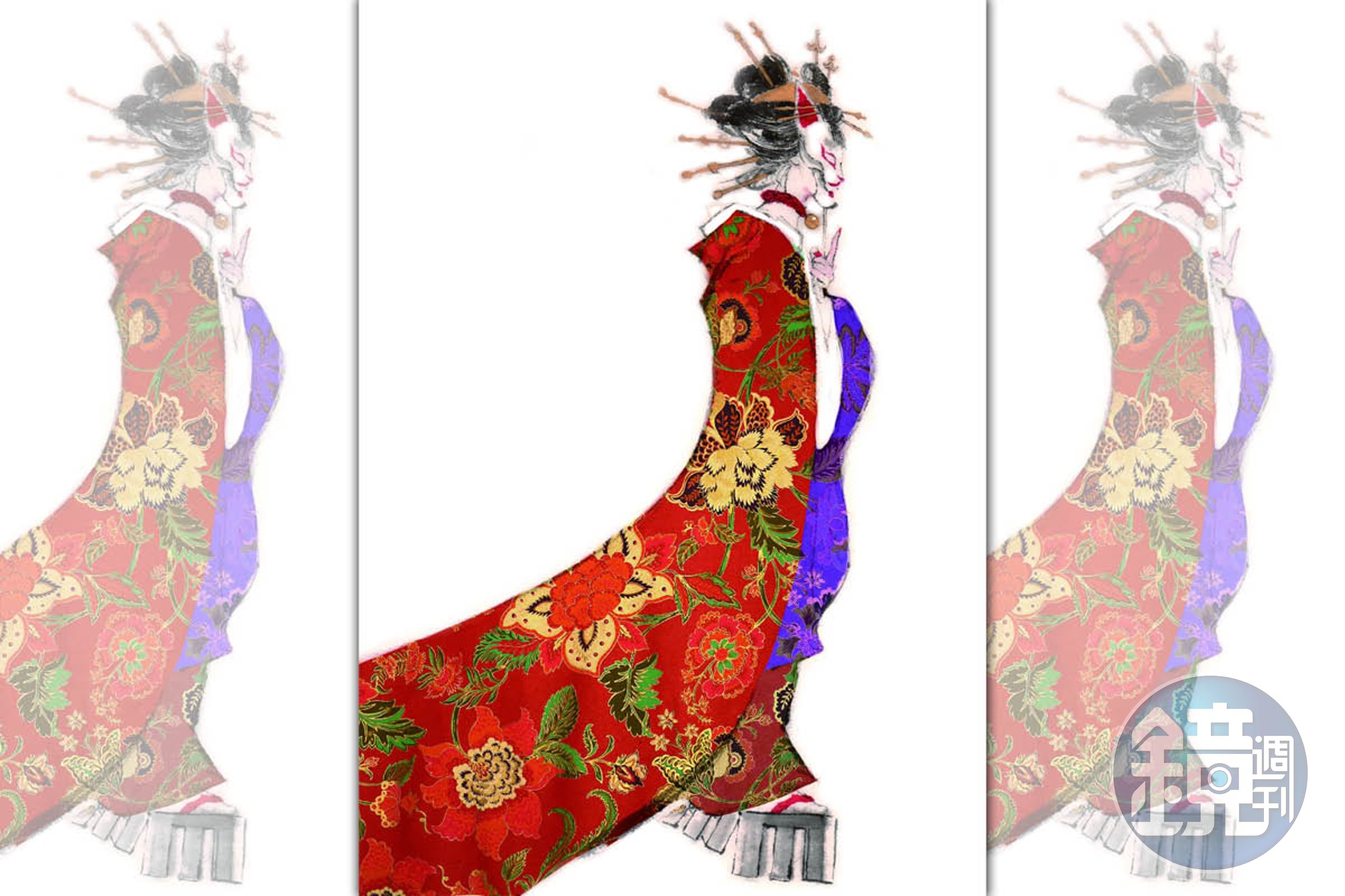 《十二命花魁》主角花魁「薄雲」，是妖怪「貓又」化為人形。（葉羽桐提供）