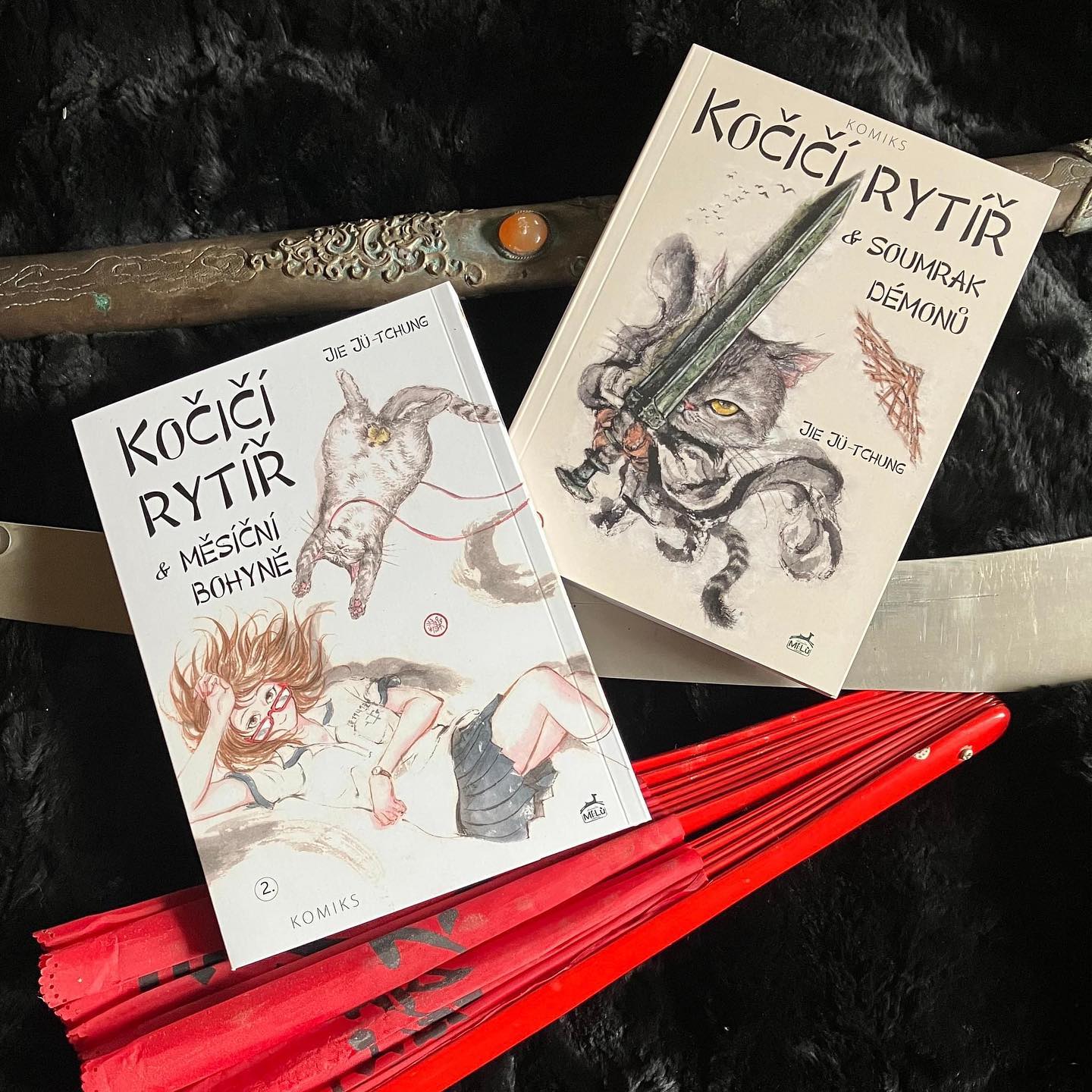 《貓劍客》系列已賣出多國版權，5月在捷克發行捷克文版第2集。（翻攝自milupublishing.cz IG）