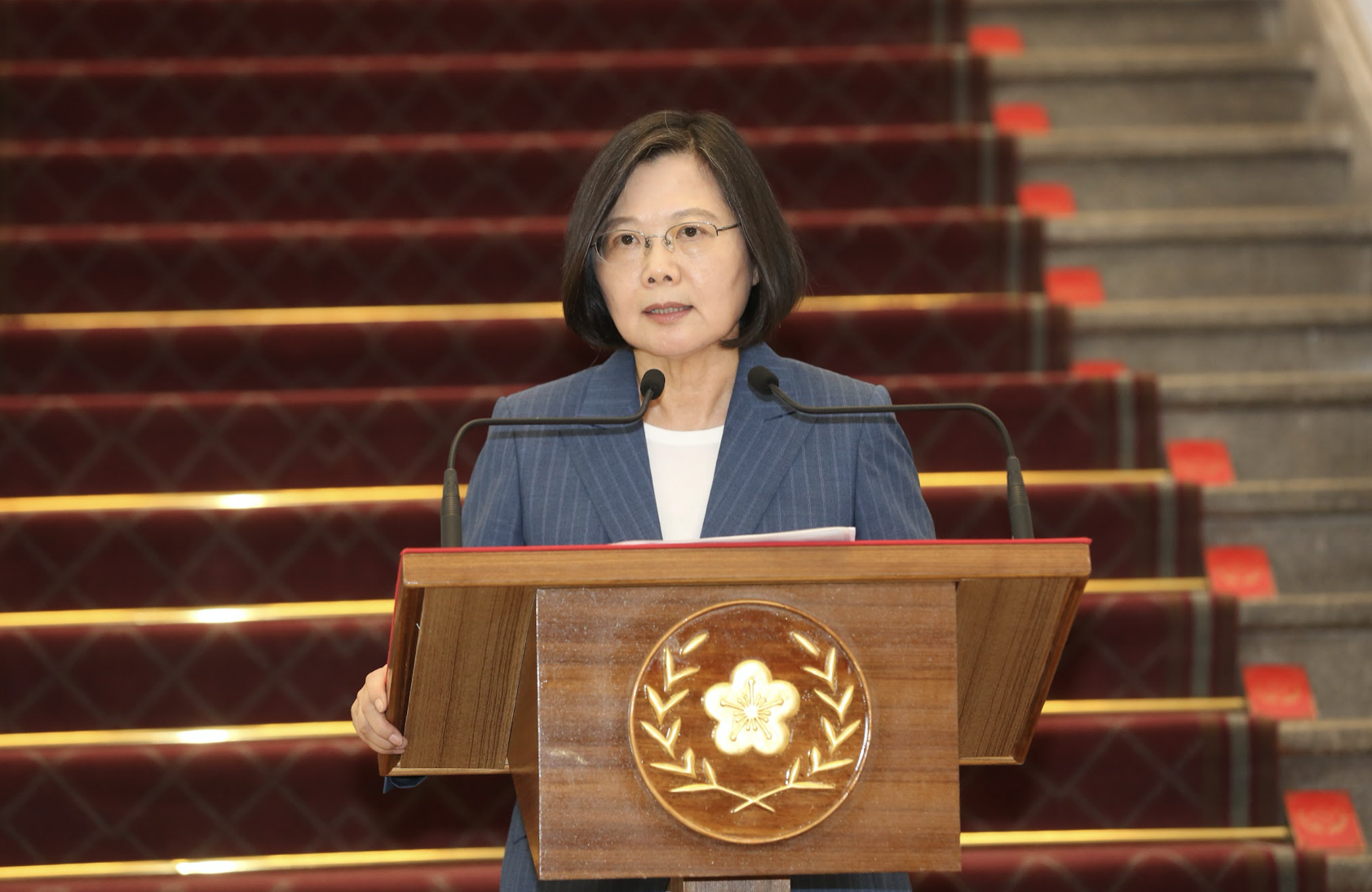 民進黨近日性騷案連環爆，民進黨前黨主席、總統蔡英文今致歉。（資料照）