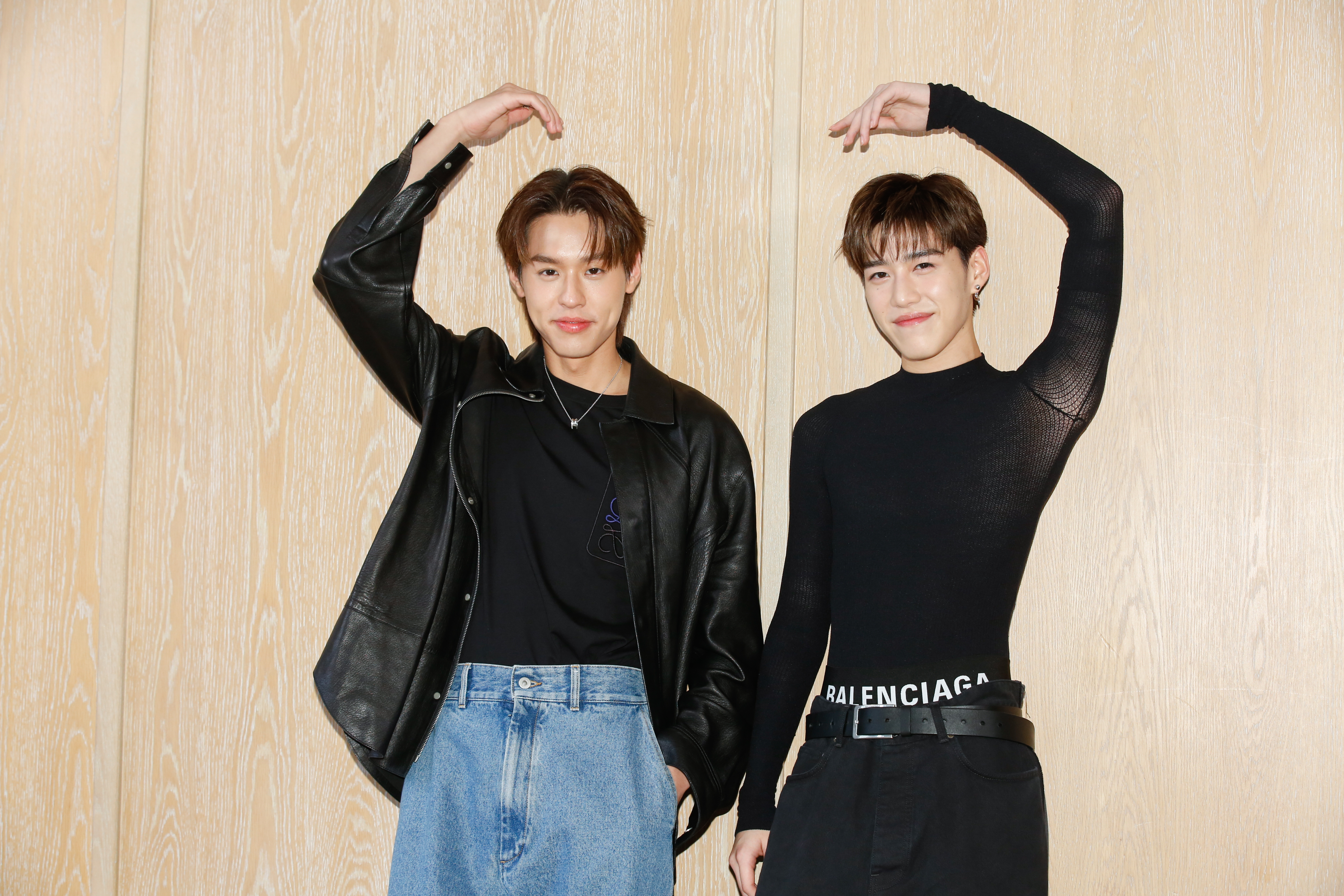 Billkin（左）與PP（右）首次聯手訪台，即將要面對台灣粉絲，讓他們忍不住要提早放送愛心。