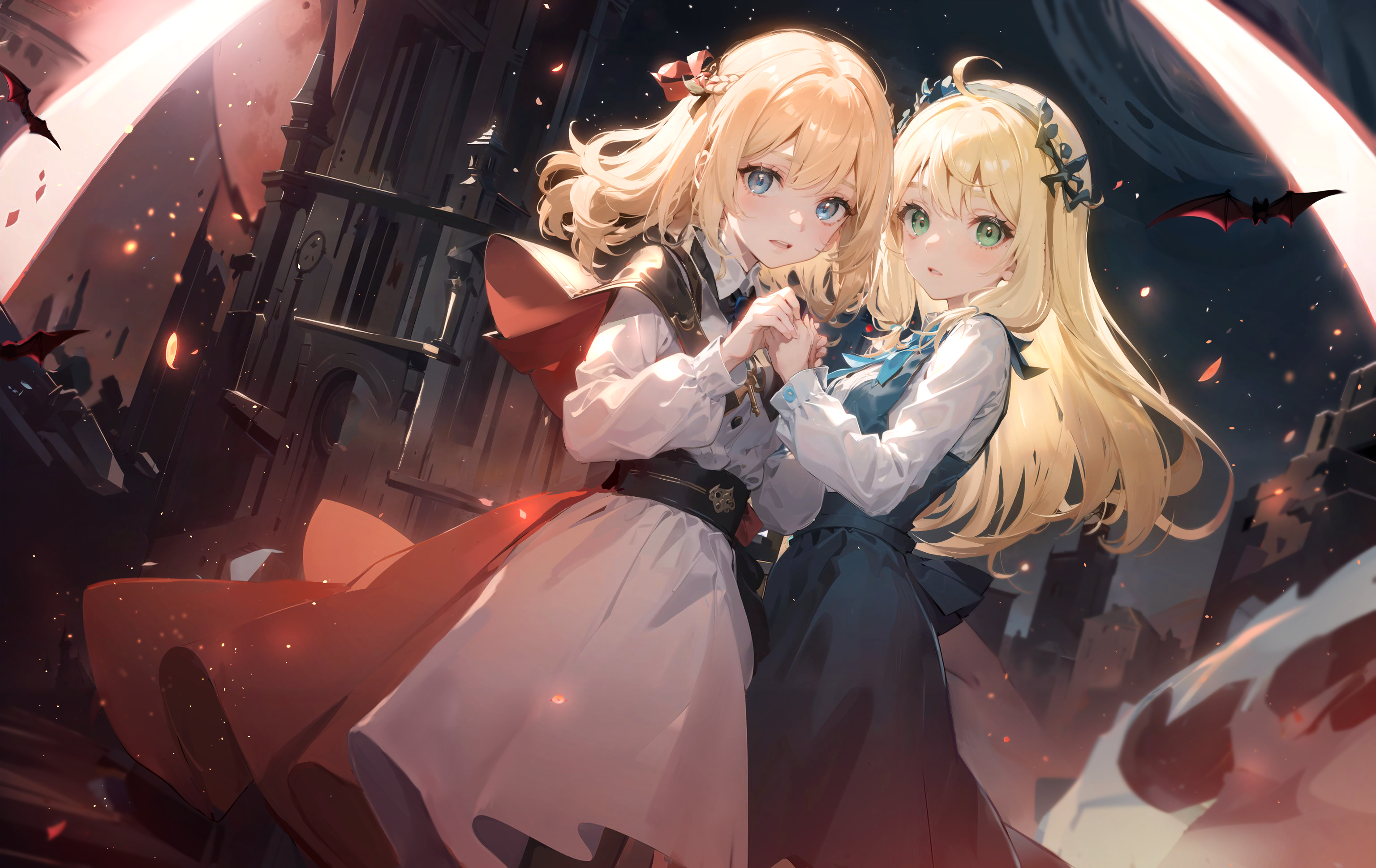 台漫《赤月下的雙子》透過AI技術穩定產能。（銀展創藝提供）