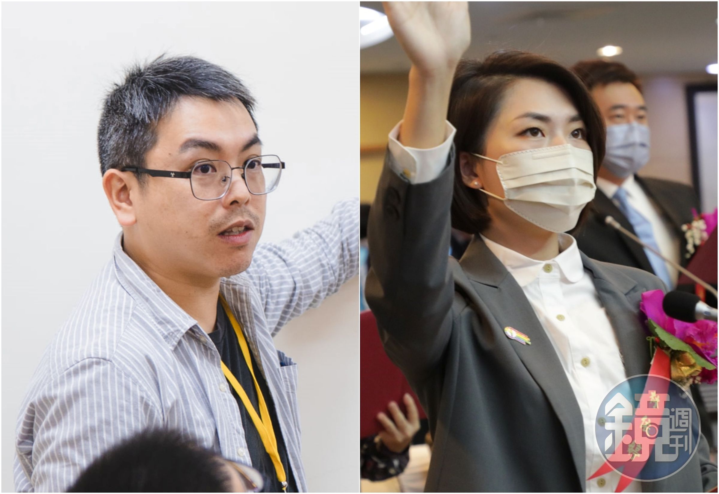 易俊宏被控性騷青少年，林依婷證實他目前是自己的法案助理。（翻攝自易俊宏、林依婷臉書）