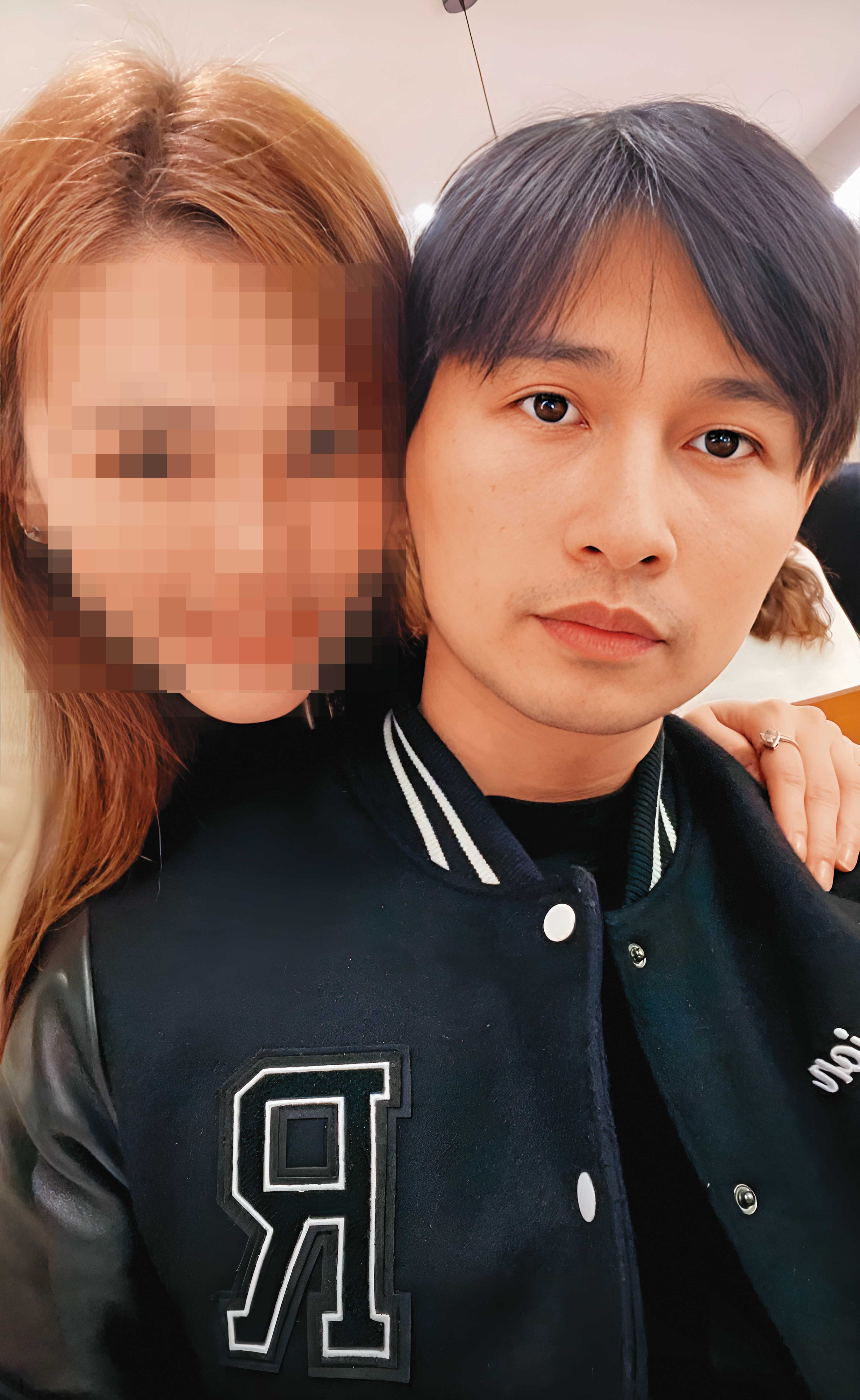 愛樂Two老闆楊申（右）的前女友A小姐（左）指控楊劈腿、偷吃。（讀者提供）