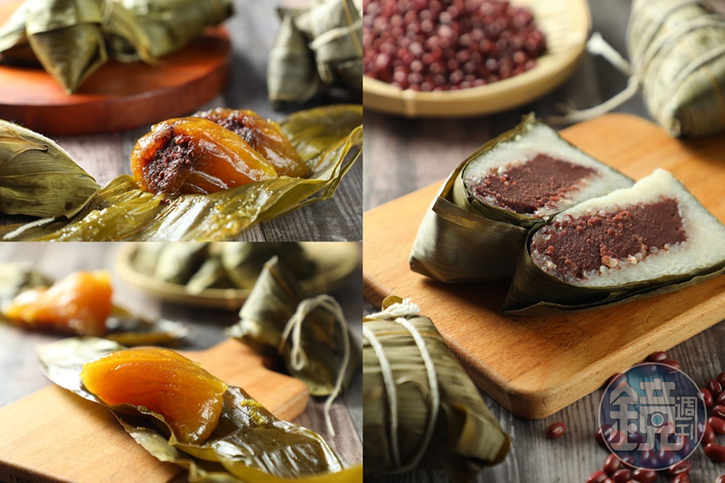 士東市場「福德興」嚴選的原味、紅豆鹼粽與素豆沙粽，是每年端午節家中必備的甜粽單品。