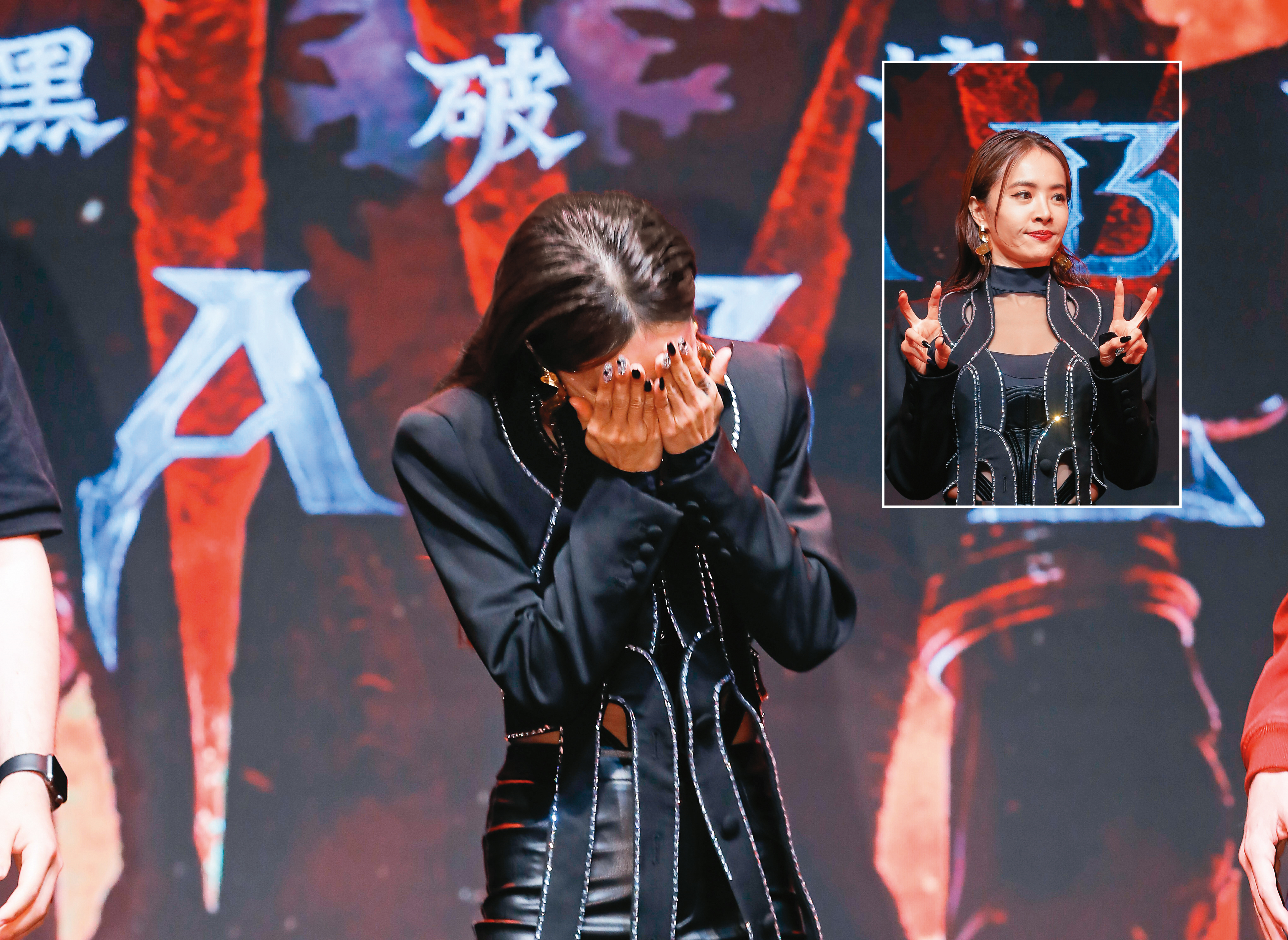 蔡依林被問到新專輯進度，默默說「大概0.5成」，羞到捂臉沒臉見人。