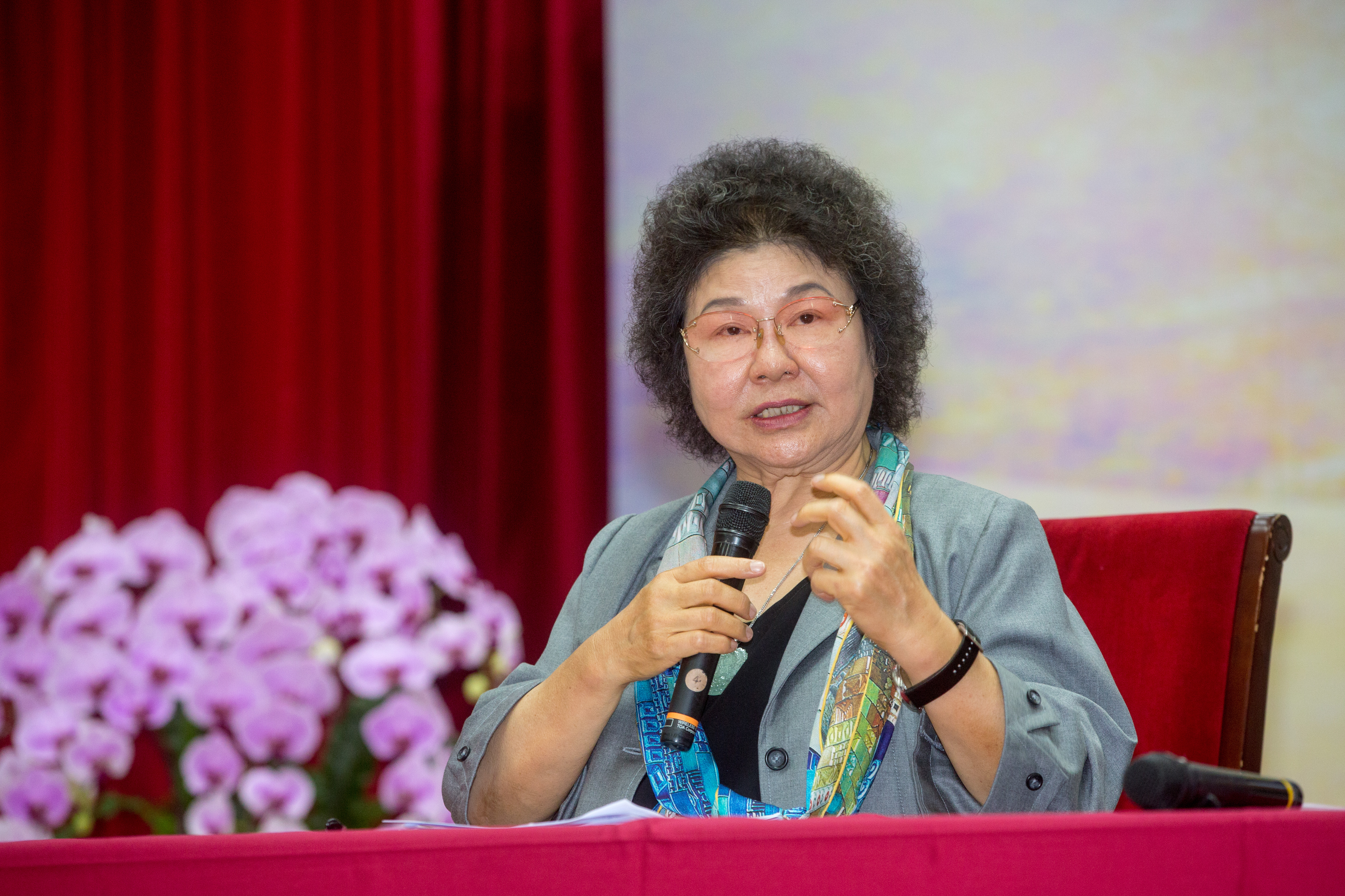 陳菊透過聲明表示，洪智坤的行為已是嚴重的性騷擾，而非他所謂的讓人有「不好的感受」，他們給予嚴厲譴責。（本刊資料照）