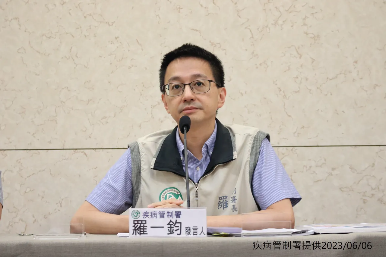 疾管署發言人羅一鈞說明國內疫情。（疾管署提供）