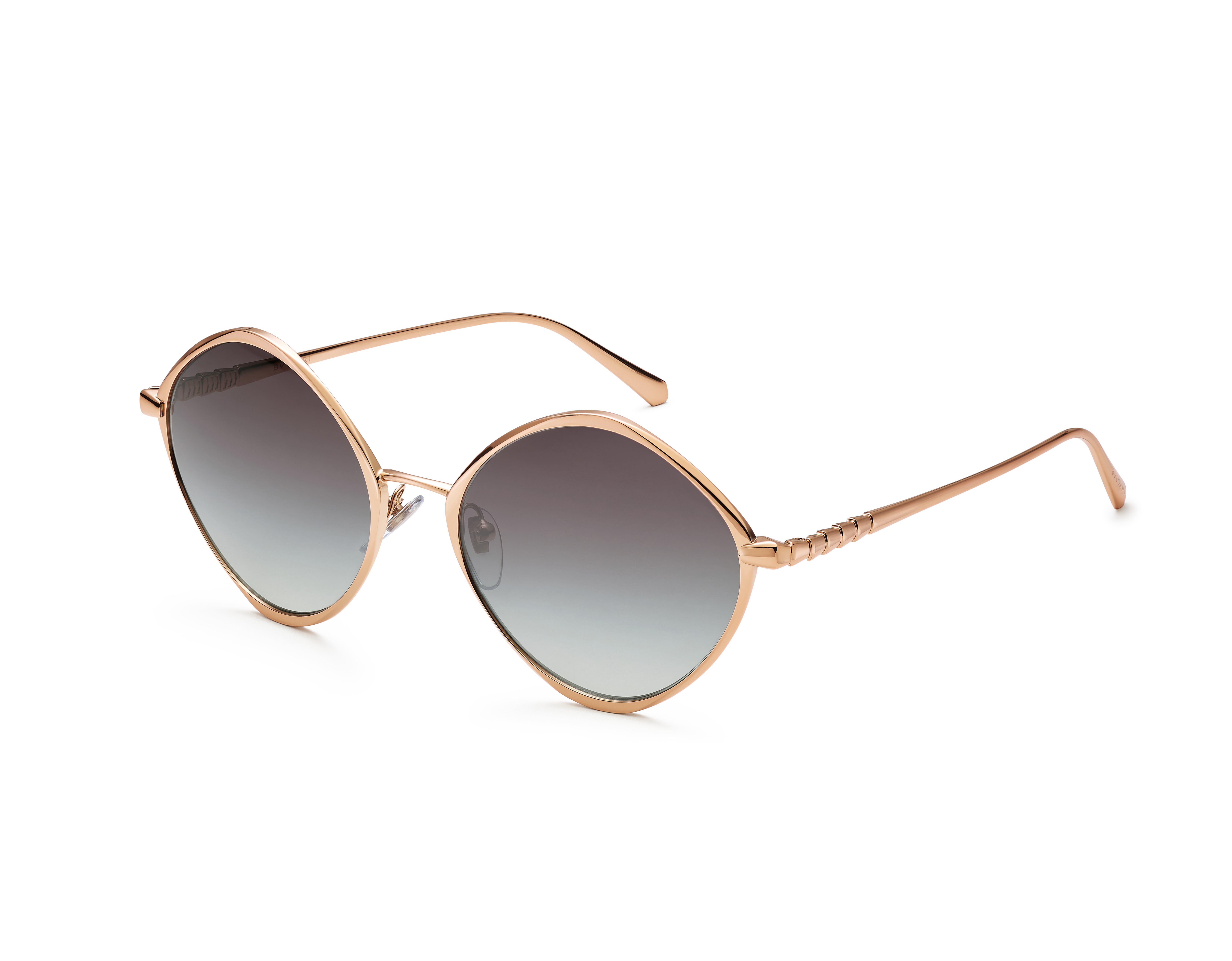 SERPENTI VIPER金色金屬太陽眼鏡。NT$33,400(寶格麗提供)