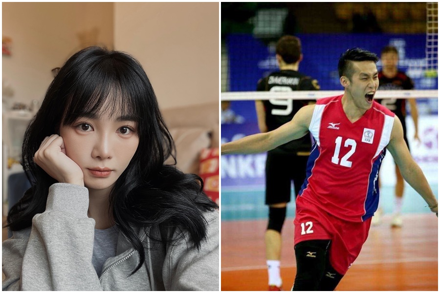 舒子晨5月中升格為人妻，網友爆料舒子晨老公就是排球選手許美中。（翻攝自舒子晨、許美中臉書）