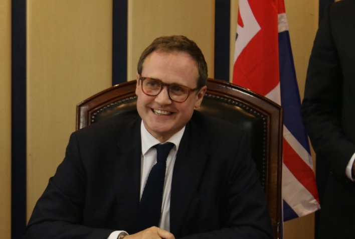 英國安全大臣圖根哈特(Tom Tugendhat)告知英國外交部已告知中國駐英大使館,此類「警察局」不得在英國以任何形式運作。(翻攝Tom Tugendhat推特)