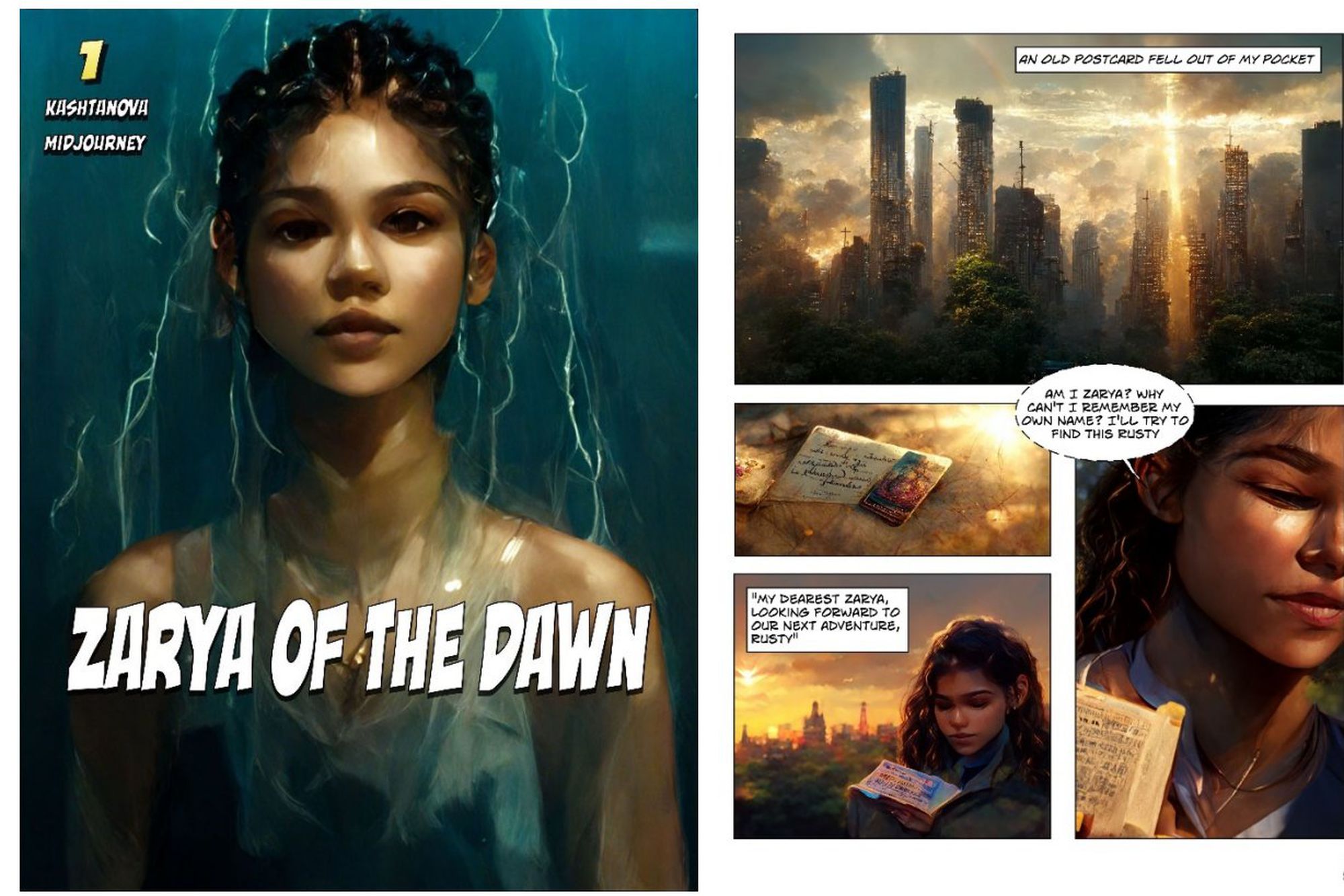 美國圖像小說《黎明的查莉婭》。（翻攝自Twitter@icreatelife）