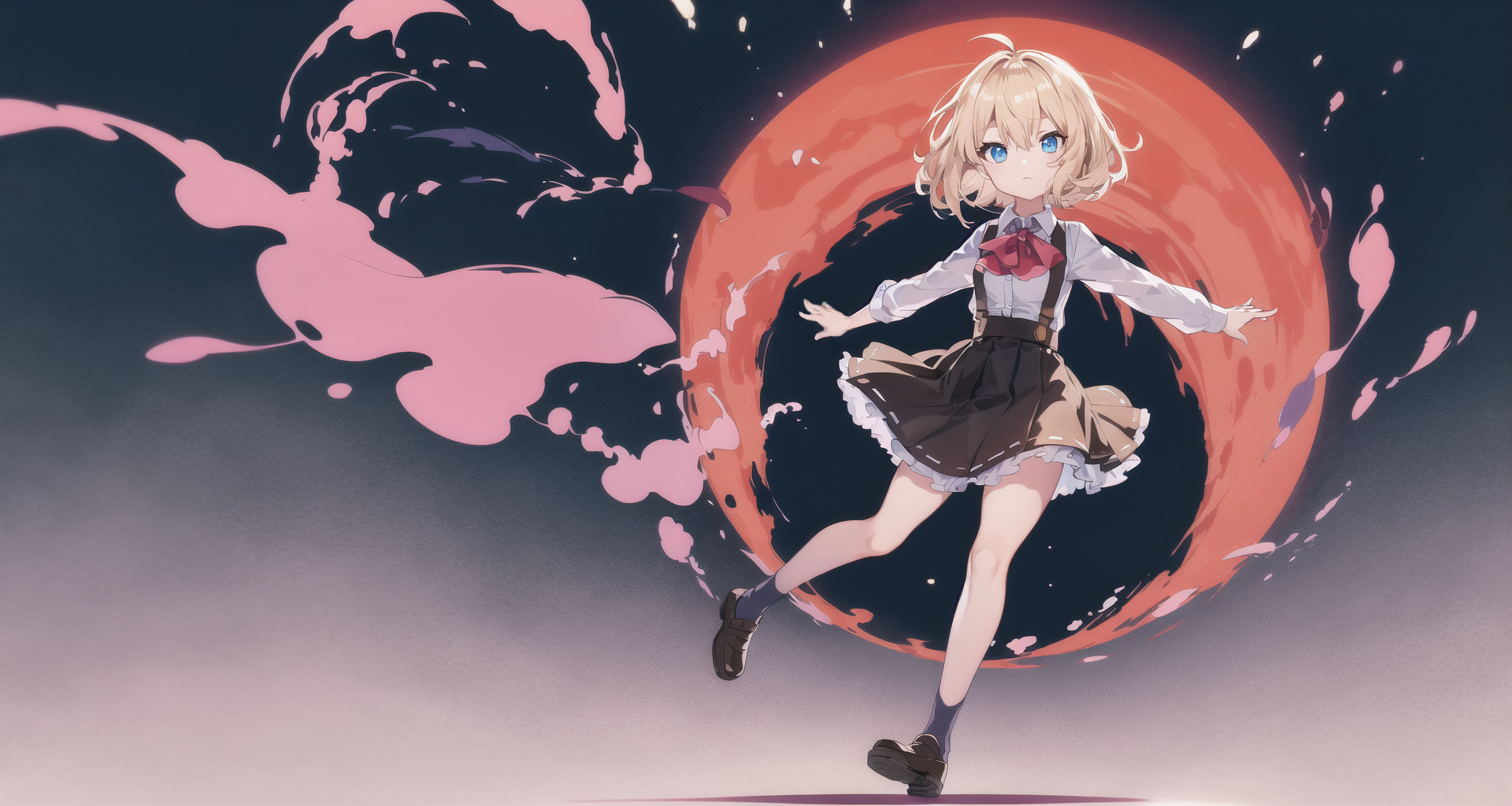 《赤月下的雙子》是銀展創藝首部由AI輔助繪製的漫畫作品。(銀展創藝提供)