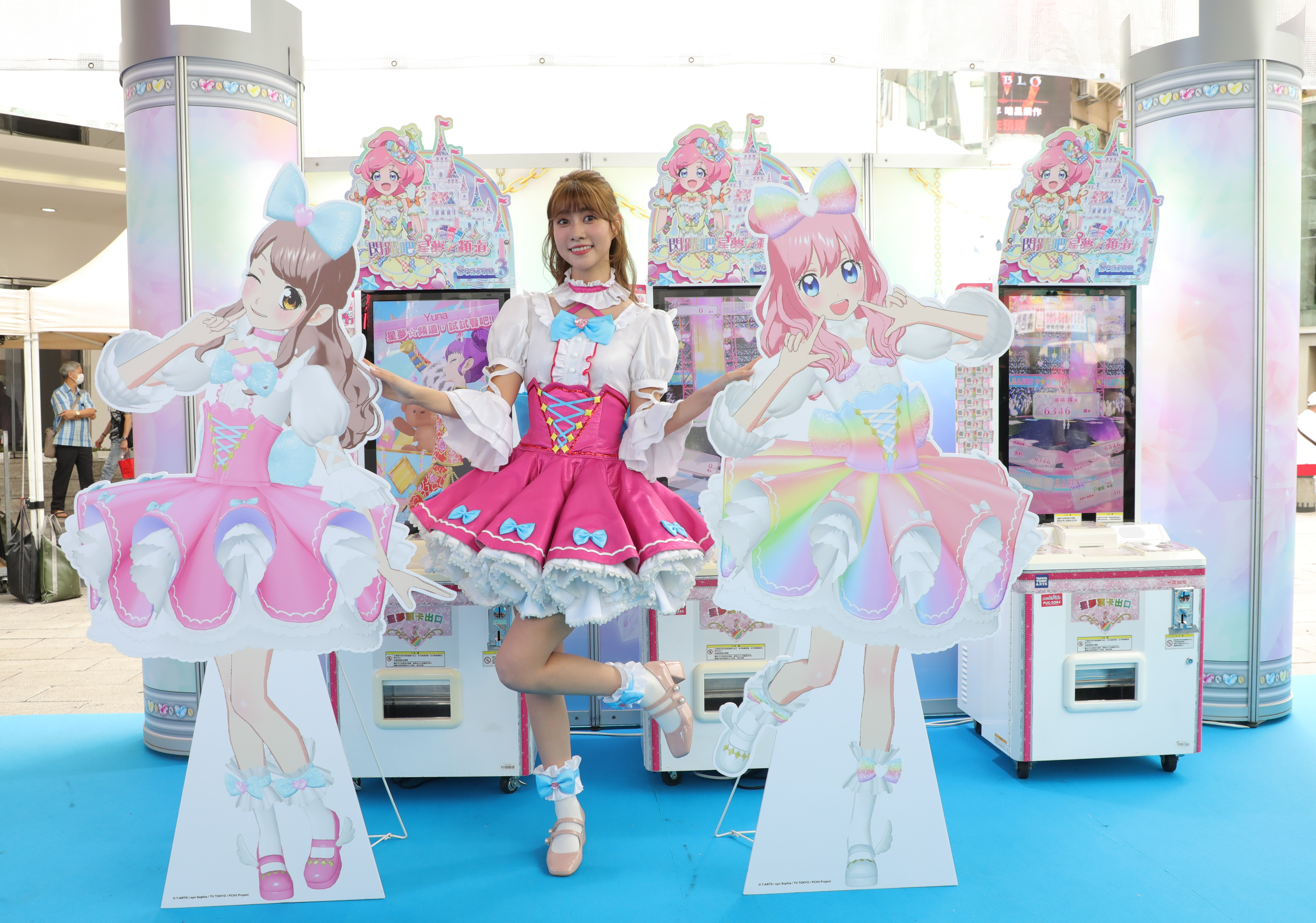 阿部瑪利亞接下卡片遊戲機年度代言。（SEGA Taiwan提供）