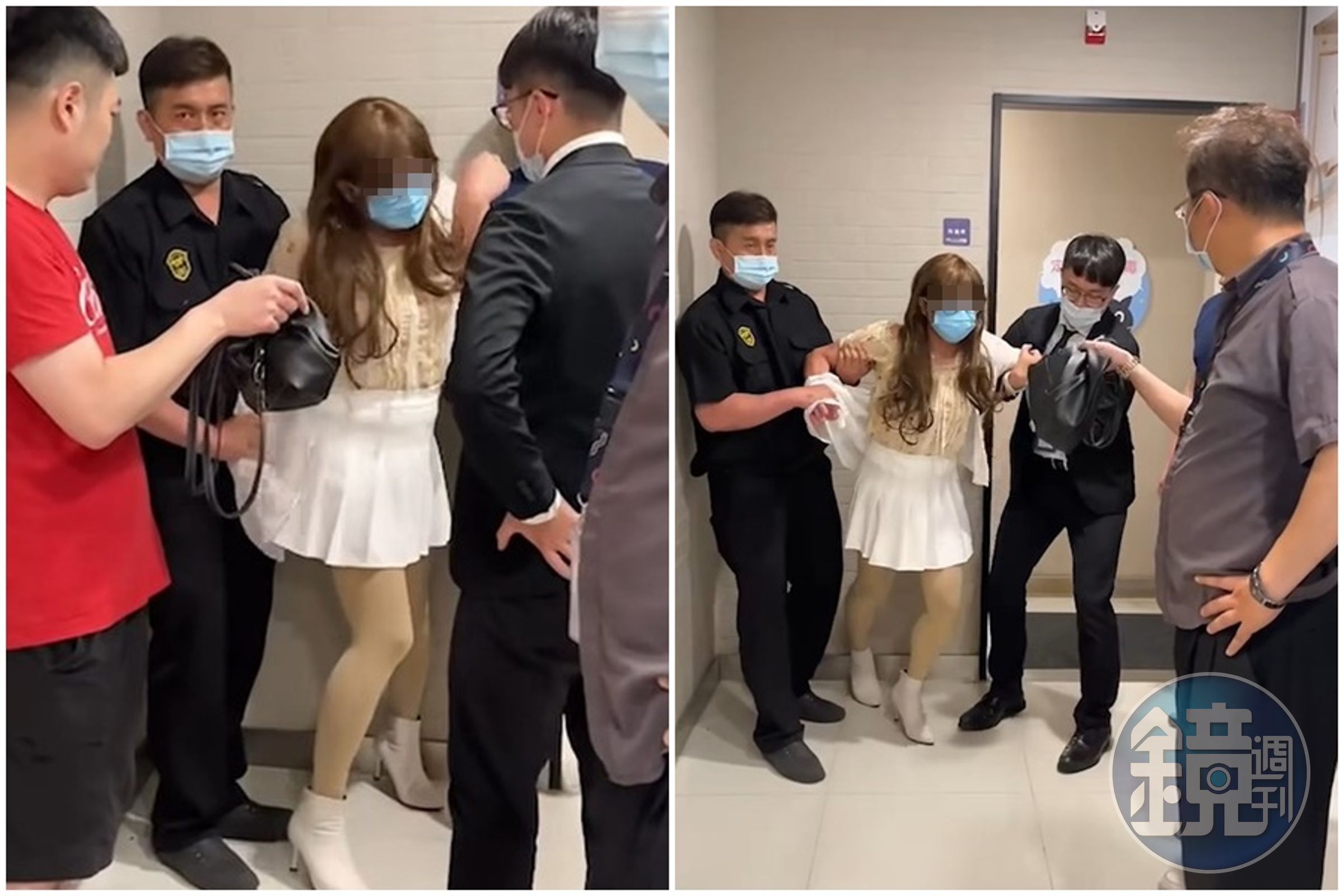 竹北湳雅大魯閣購物廣場女廁發現偷拍攝狼，女性打扮外表下真實身分卻是男兒身。（翻攝自「竹北人有事嗎」臉書社團）