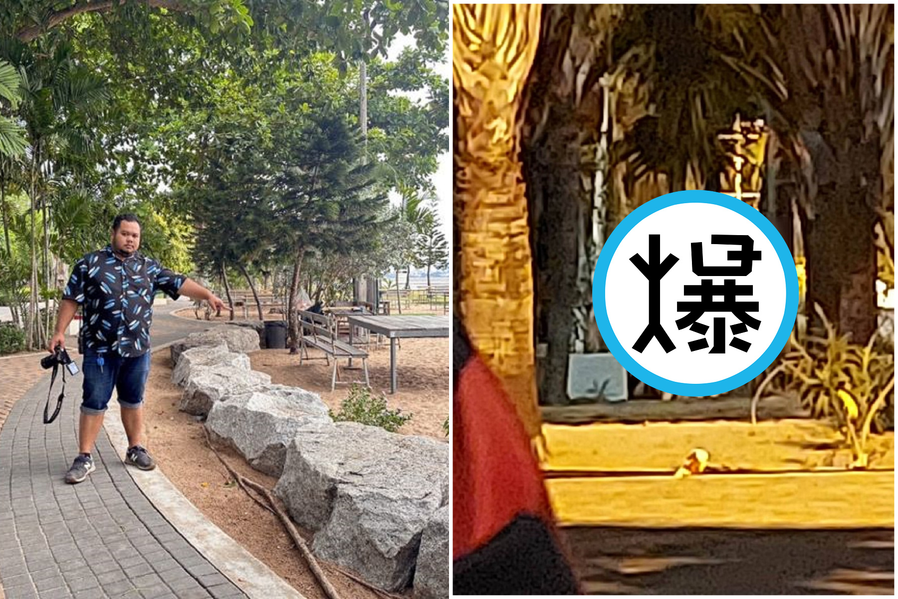 鄉民吹海風吃宵夜，真的高潮！驚見6男女多P野戰「觀音座蓮後浪推前浪」。（翻自siamrath.co.th）