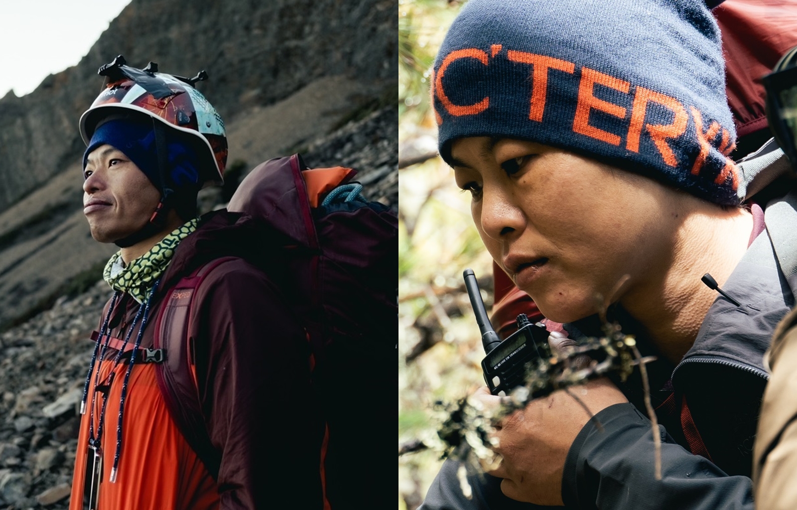 《群山之島與不去會死的他們》第二季邀請「果神」呂忠翰（左）、「溪降一姐」李佳珊（右）擔任主角。（公視提供／攝影Katie Chen）