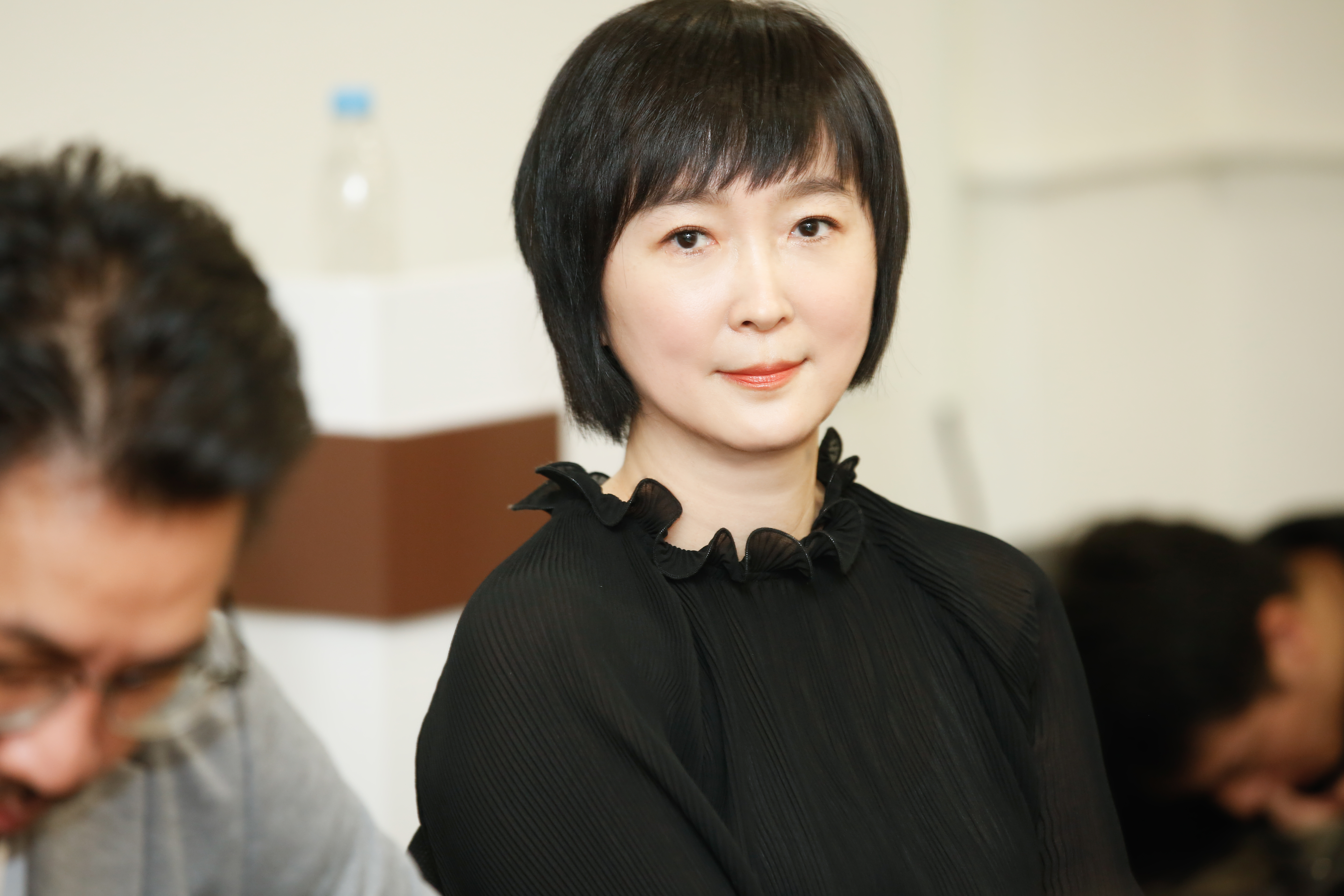 鏡文學總經理董成瑜今天出席新戲媒體茶敘。