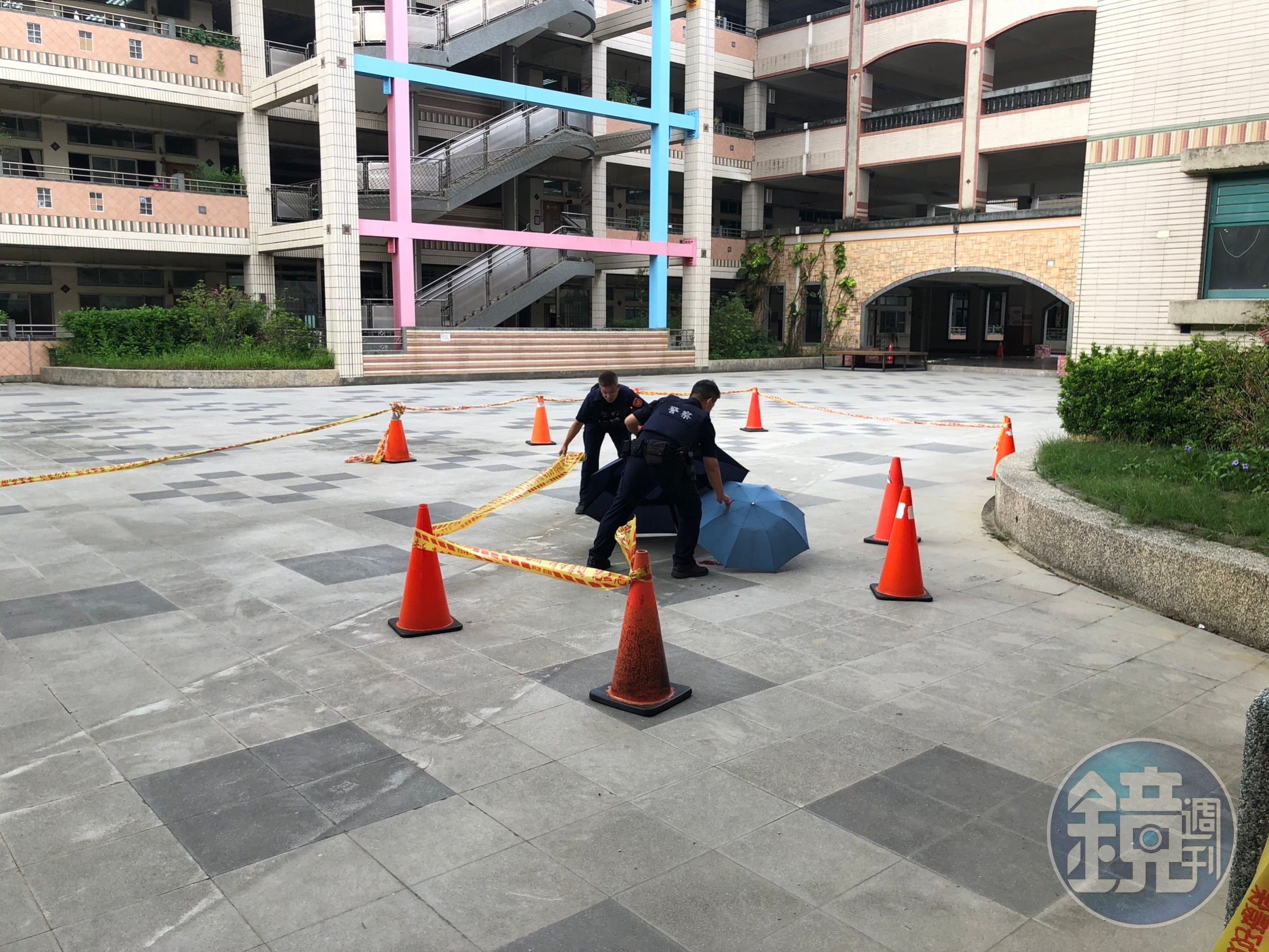 台南市某國小驚傳男老師墜樓身亡，兩班學生目睹校方啟動輔導。（翻攝畫面）